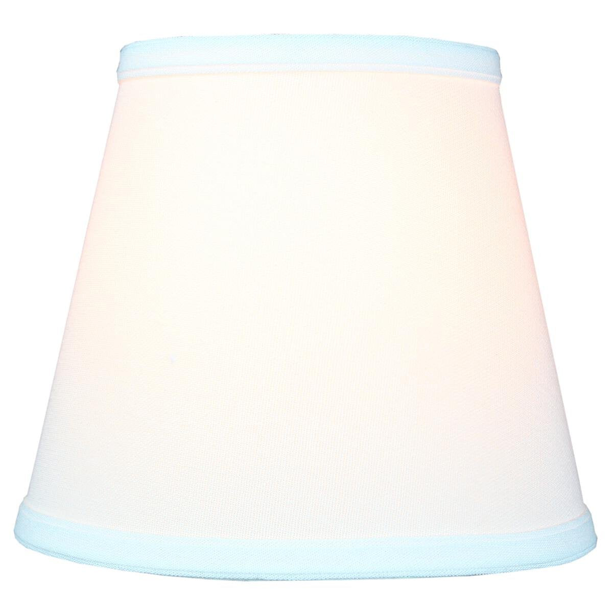 5X8X7 Empire Hardback White Linen Edison Clip-On Lampshade - Perfect For Small Table Lamps, Desk Lamps, And Accent Lights -Small