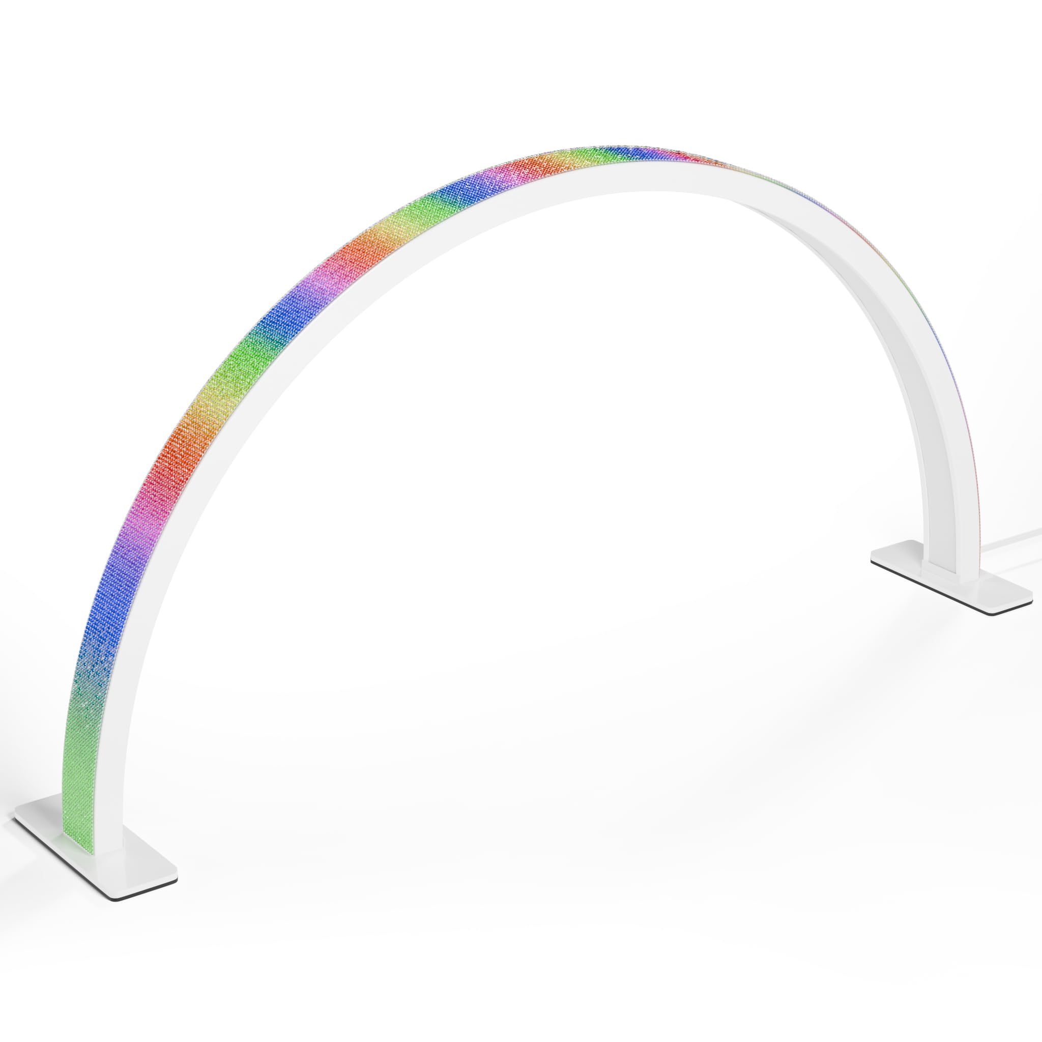 Gelpal Half Moon Light For Nail Desk, 22'' 48W Professionals Led Mascara Light, Desk Lamp For Lash Eyelash Extension, Makeup Lam