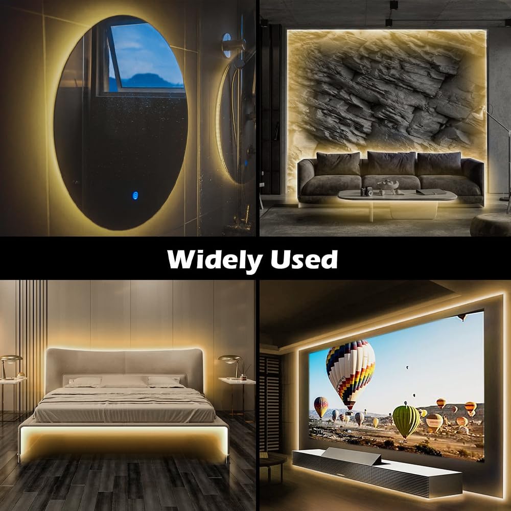 Zslaifu Cob Led Strip Lights Warm 3.28Ft, 5V Dimmable Led Light Strip, Flexible Usb Led Strip For Cabinet, Tv Backlighting, Bedr