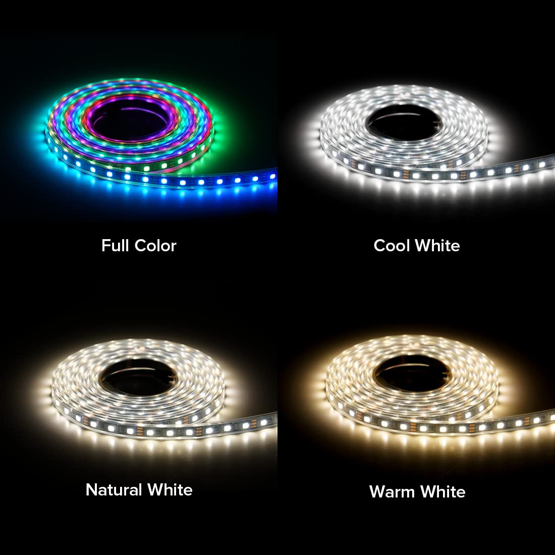 BTF-LIGHTING RGBW LED Strip, 16.4FT, 60LED/m, DC12V, IP67, Model 12V5MWS2814RGBCW60