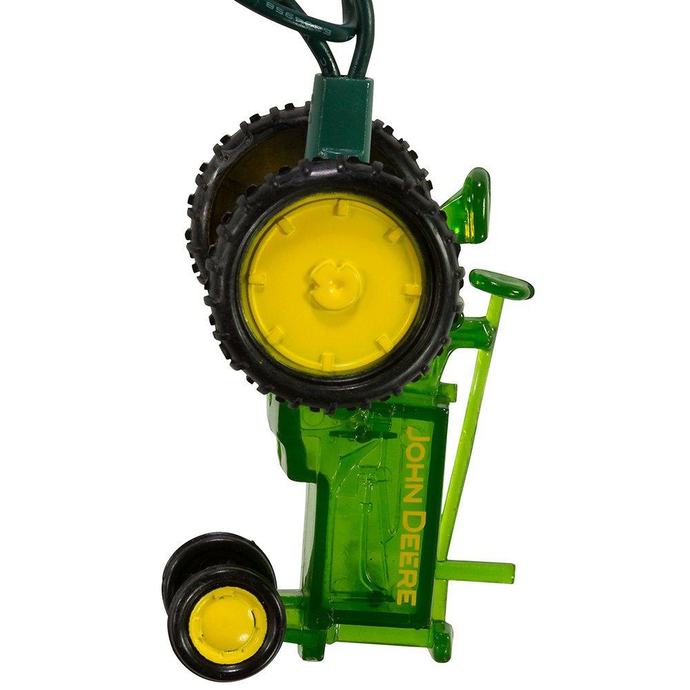 Kurt S. Adler John Deere Tractor Light Set - 10 Bulbs, Green, Model JR9151, Lead Material