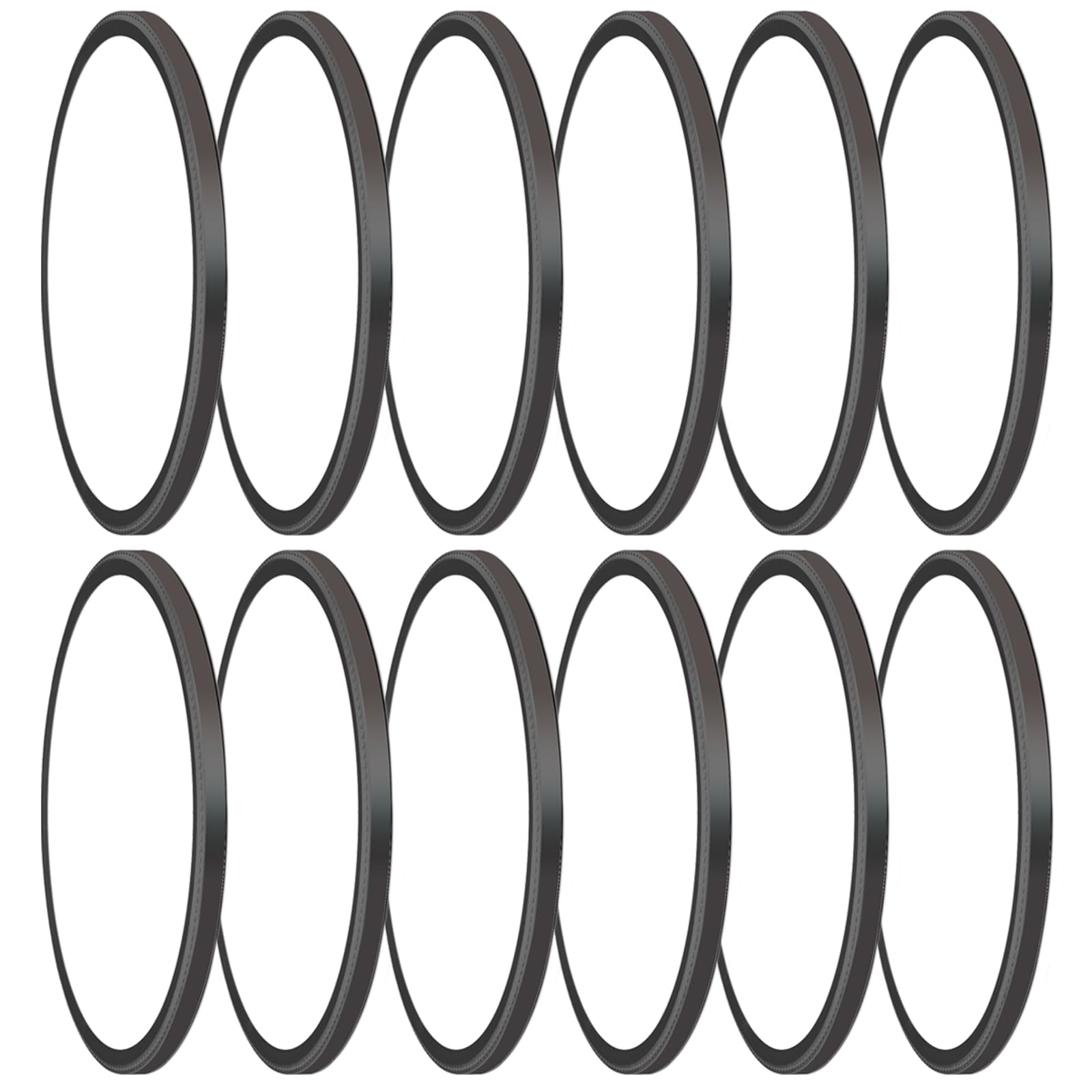 MODERN LED Ceiling Light 28W 3200lm Super Slim 12 inch 5000K Daylight Black, Model LFX-XDD, 12 Pack