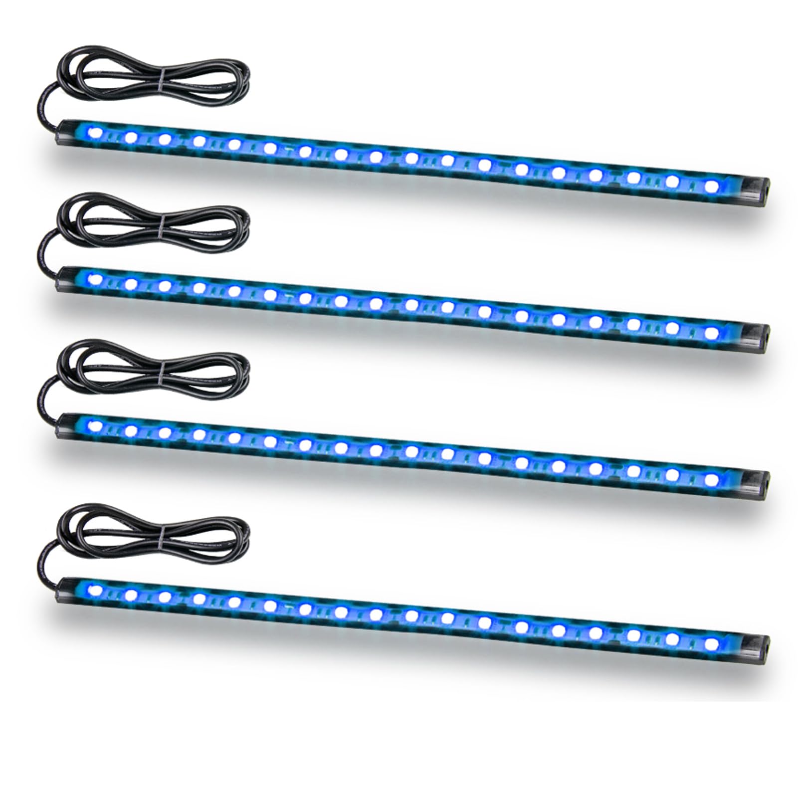 Boaton Marine Navigation Lights - Boat LED Lights - No Drilling Adhesive Install - 4Pcs Blue Deck Lights