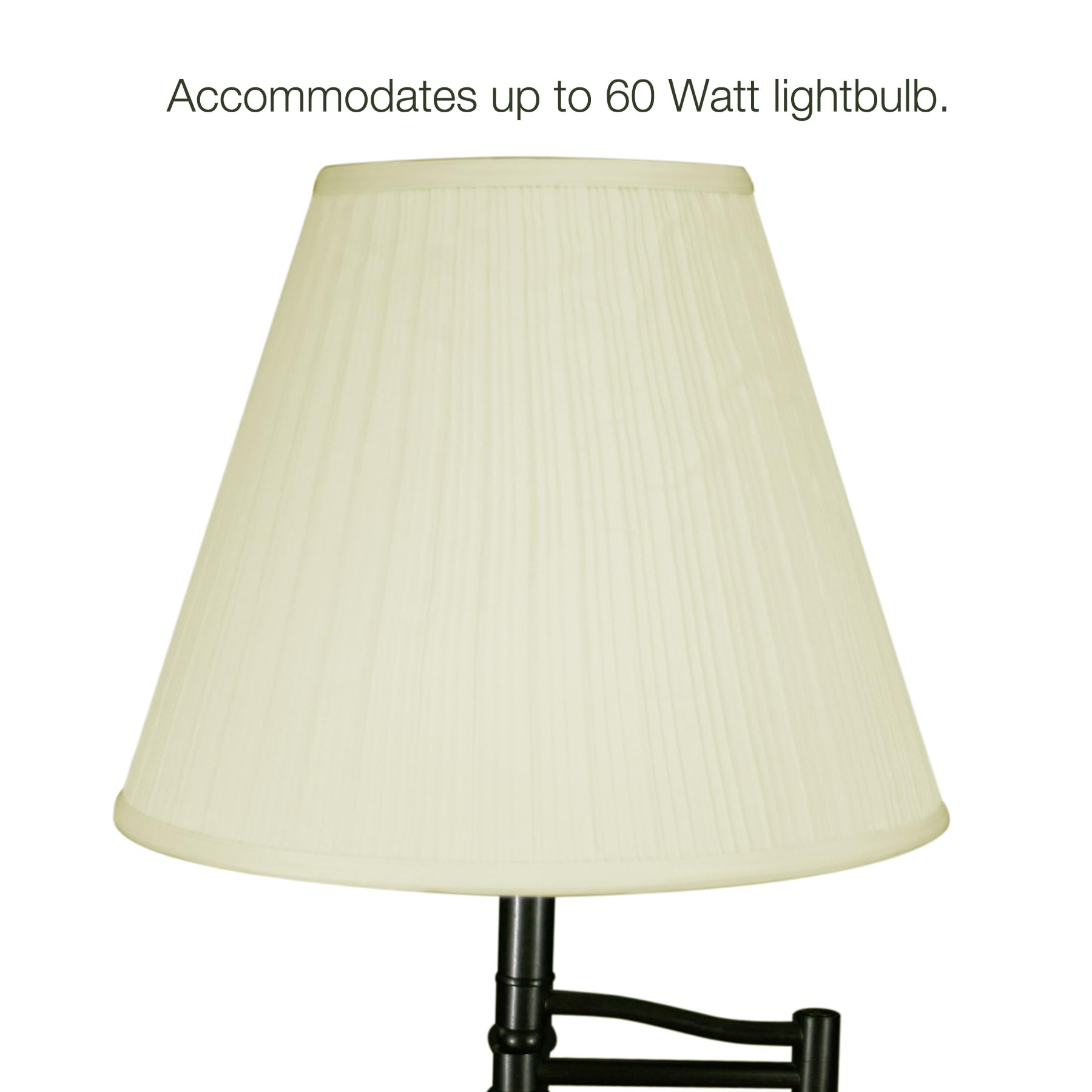 Haven Ridge Solid Wood Side Table With Built-In Swing Arm Lamp And Drawer, Medium Oak Brown, Perfect For Entryways, Living Rooms