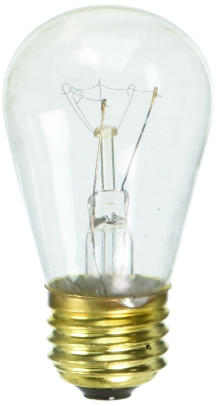 Bulbrite S14 Clear Sign Bulb 11 Watt, Model 701111, 25 Pack, Copper