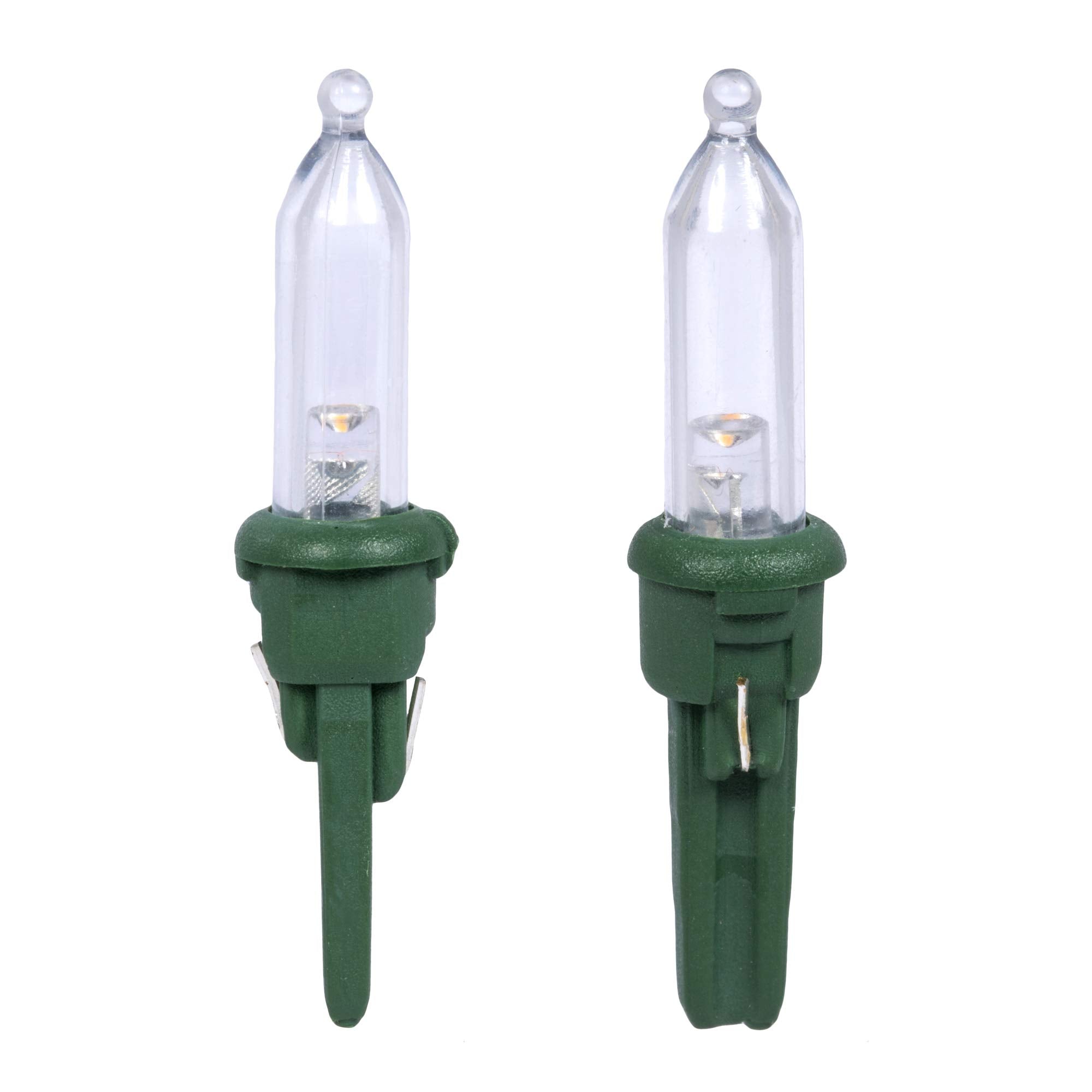 Vickerman LED Christmas Light Set, 100Lt, Warm White, Green Wire, Model X4G7101PBG, Durable Indoor Lights