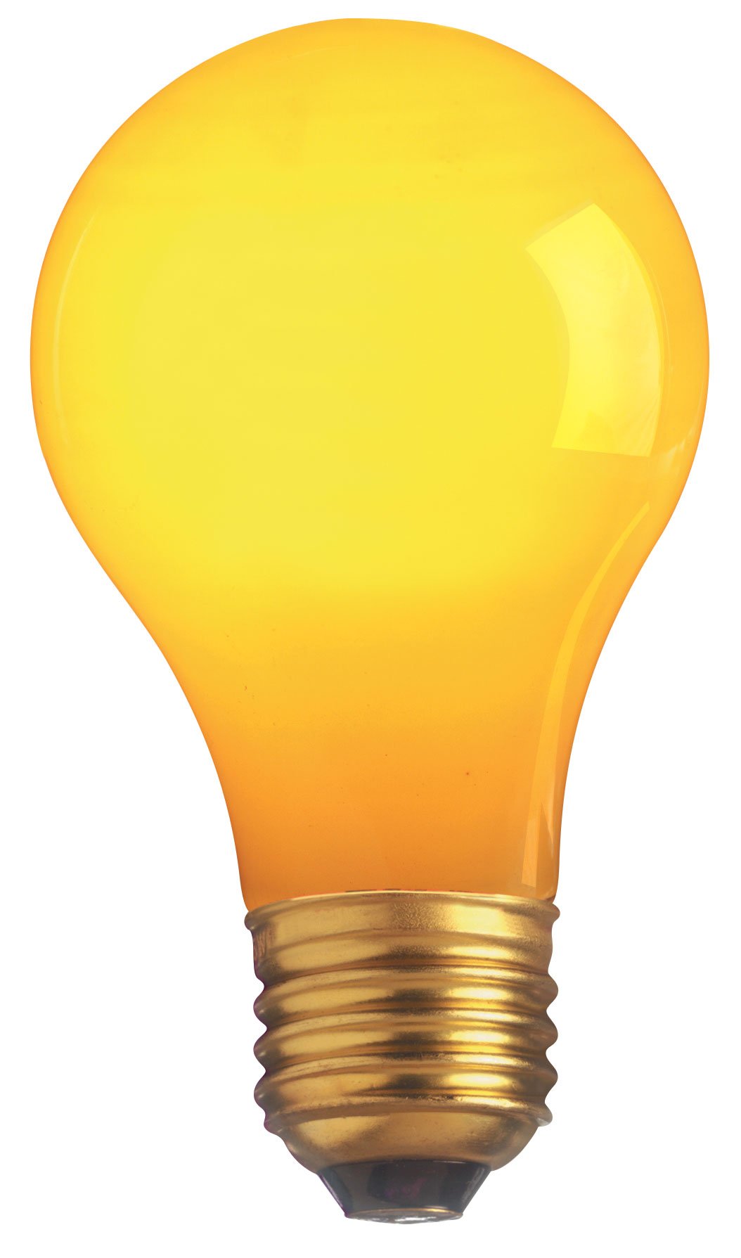 Satco S4983 40 Watt A19 Incandescent Light Bulb, Ceramic Yellow