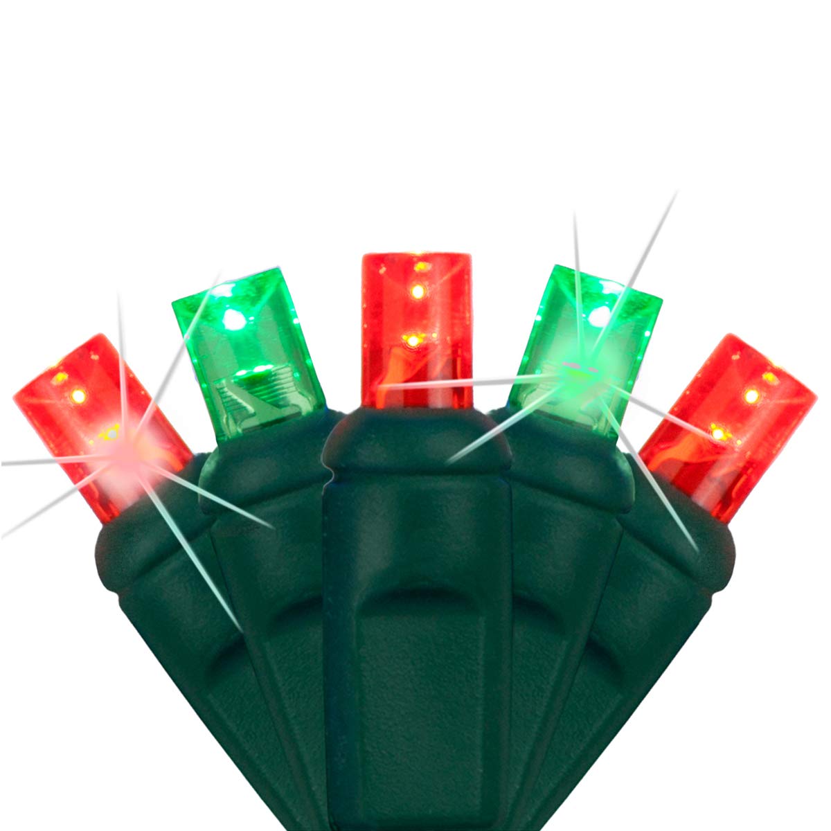 Wintergreen Lighting SoftTwinkle Slow Twinkling Christmas Lights, Soft Twinkle String Lights Pulsing Christmas Lights (50 Lights