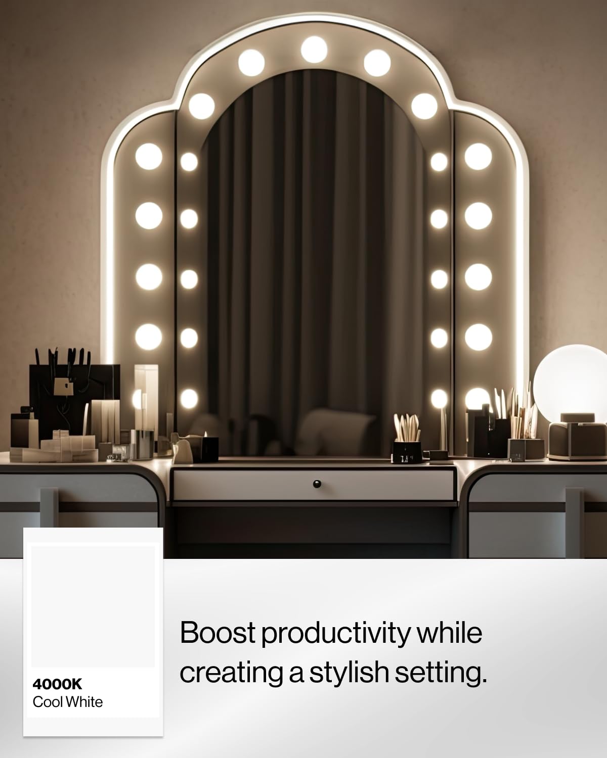 Sunco 4 Pack Vanity Globe Light Bulbs G25 Led For Bathroom Mirror, High Output 1000 Lm, 100W Equivalent 11W, 4000K Cool White, D