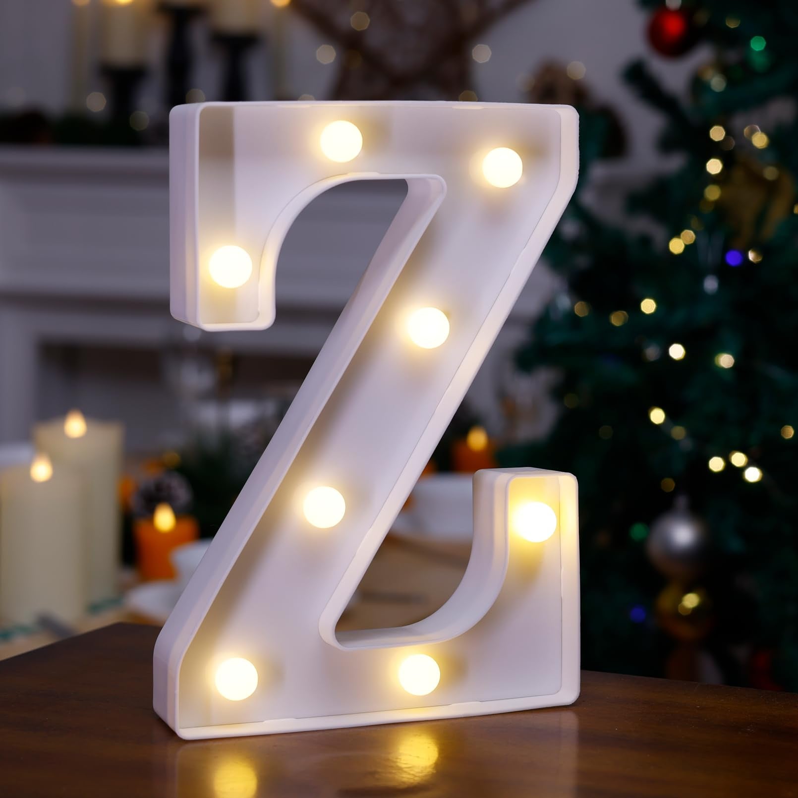 LED Marquee Sign Light Up Letters, Alphabet Light Up Letters Sign, Battery Powered LED Letter Lights for Night Light, Wedding, Birthday, Party, Christmas or Home Decor (Letter Z)