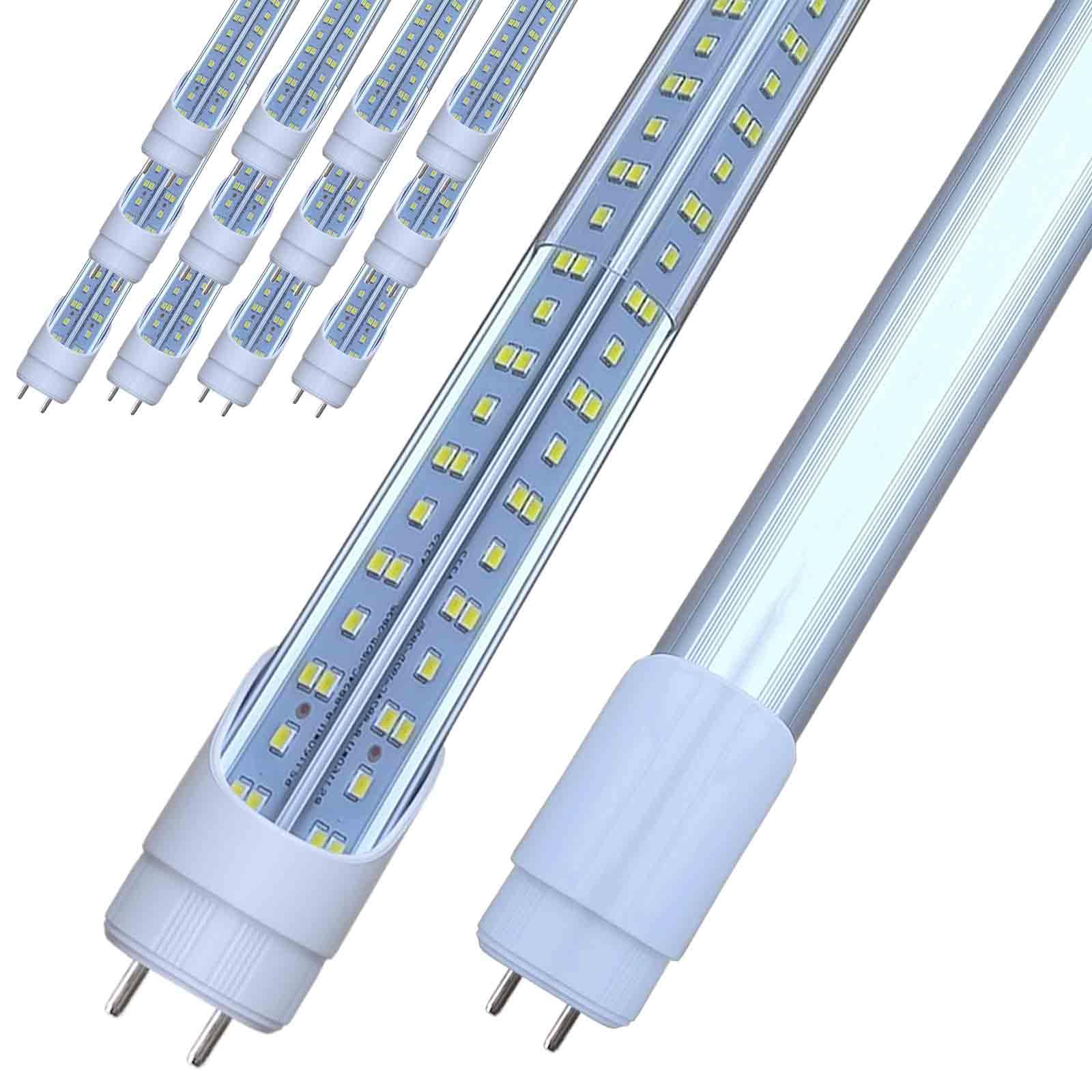 Caikag T8 Led Bulbs 4 Foot, T12 Led Replacement 4Ft 72W Fluorescent Tube Lights,7200Lm 6500K Cool White,2 Bi-Pin G13 Base Type B