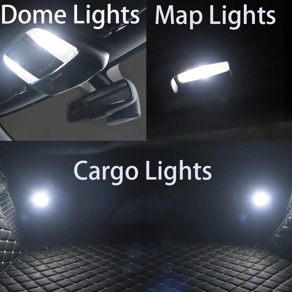 Awalited 15Pcs Interior Led Lights Kit Super Bright Map Dome Bulbs For 2011-2018 2019 2020 Jeep Grand Cherokee All Models