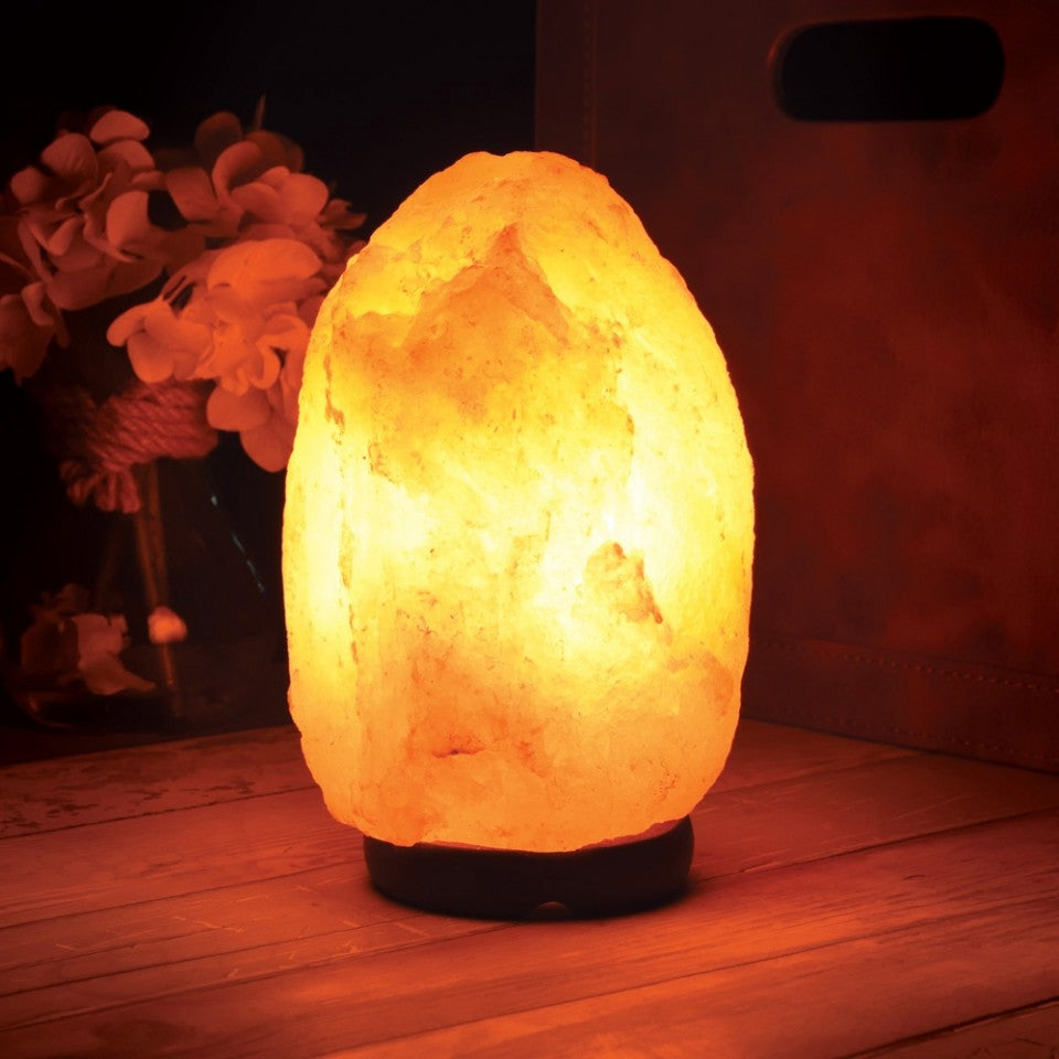 Genri ( 3-4 Kgs ) Himalayan Rock Salt Lamp in Natural Shape for Positive Energy, Vastu, Fengshui, Healing, Peace, Harmony, Purif