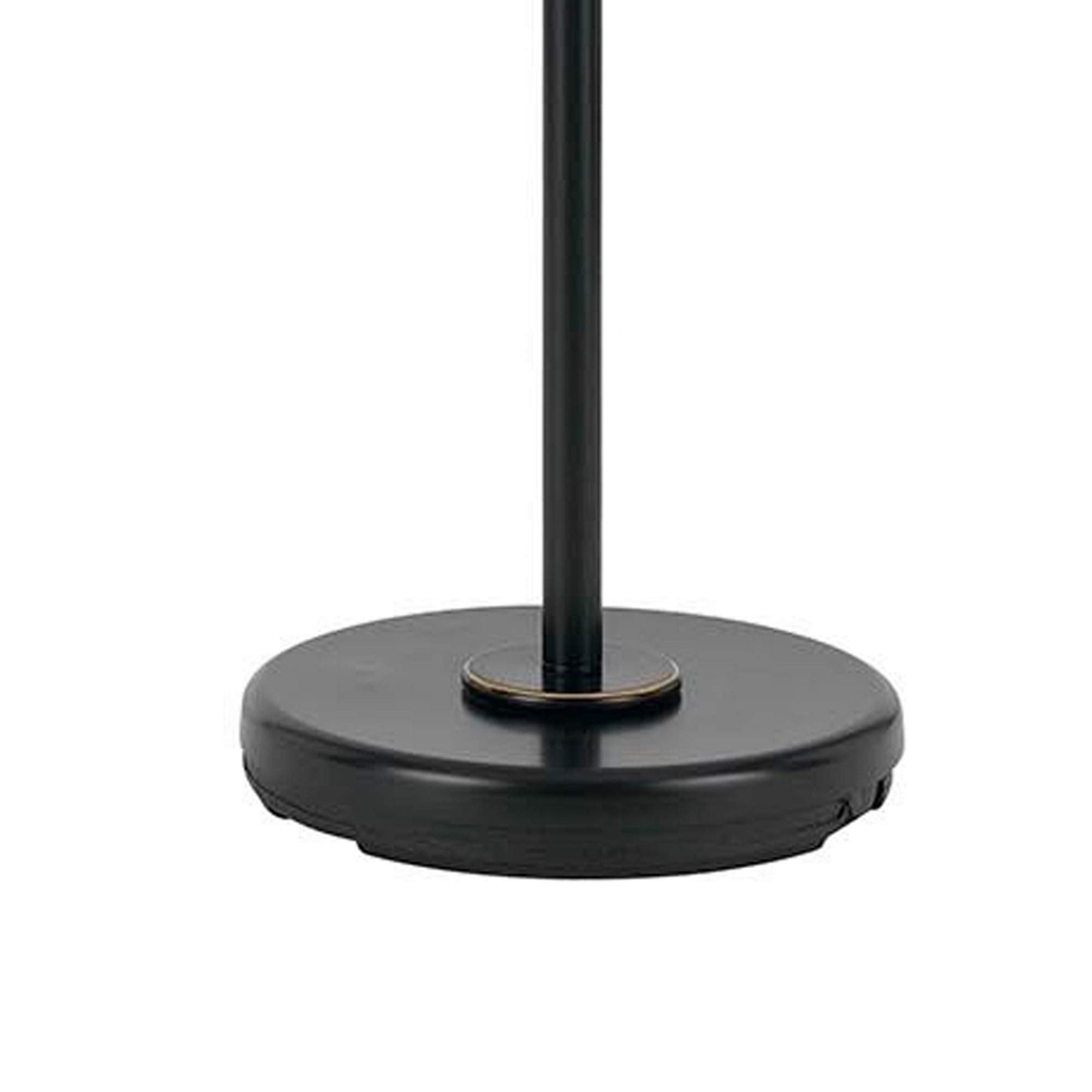 Benjara 3 Way Metal Body Floor Lamp With Swing Arm And Conical Fabric Shade, Black