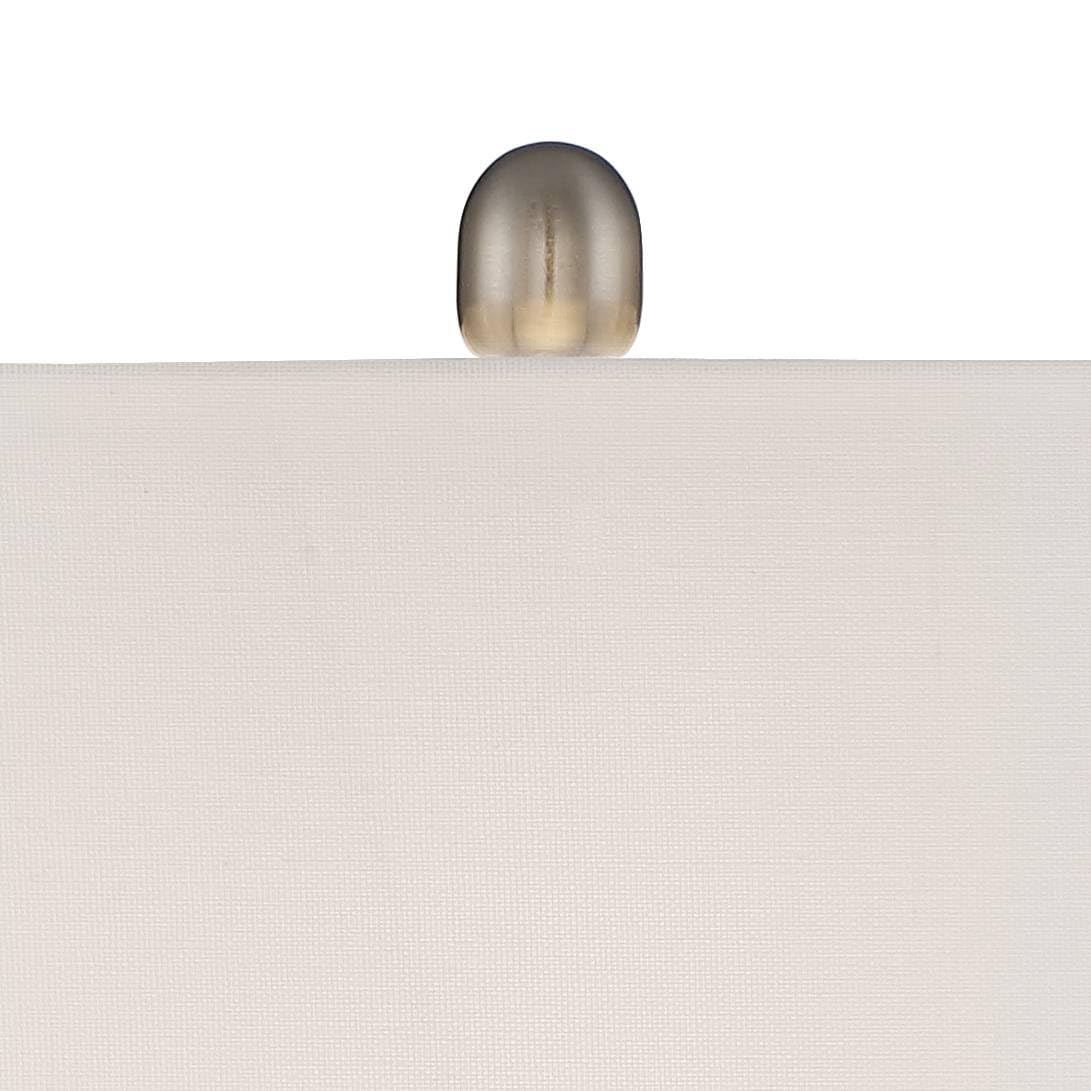 360 Lighting Roxie 31 Tall Large Modern End Table Lamps Set Of 2 Wifi Smart Socket Brushed Nickel Finish Sculptural Metal Living