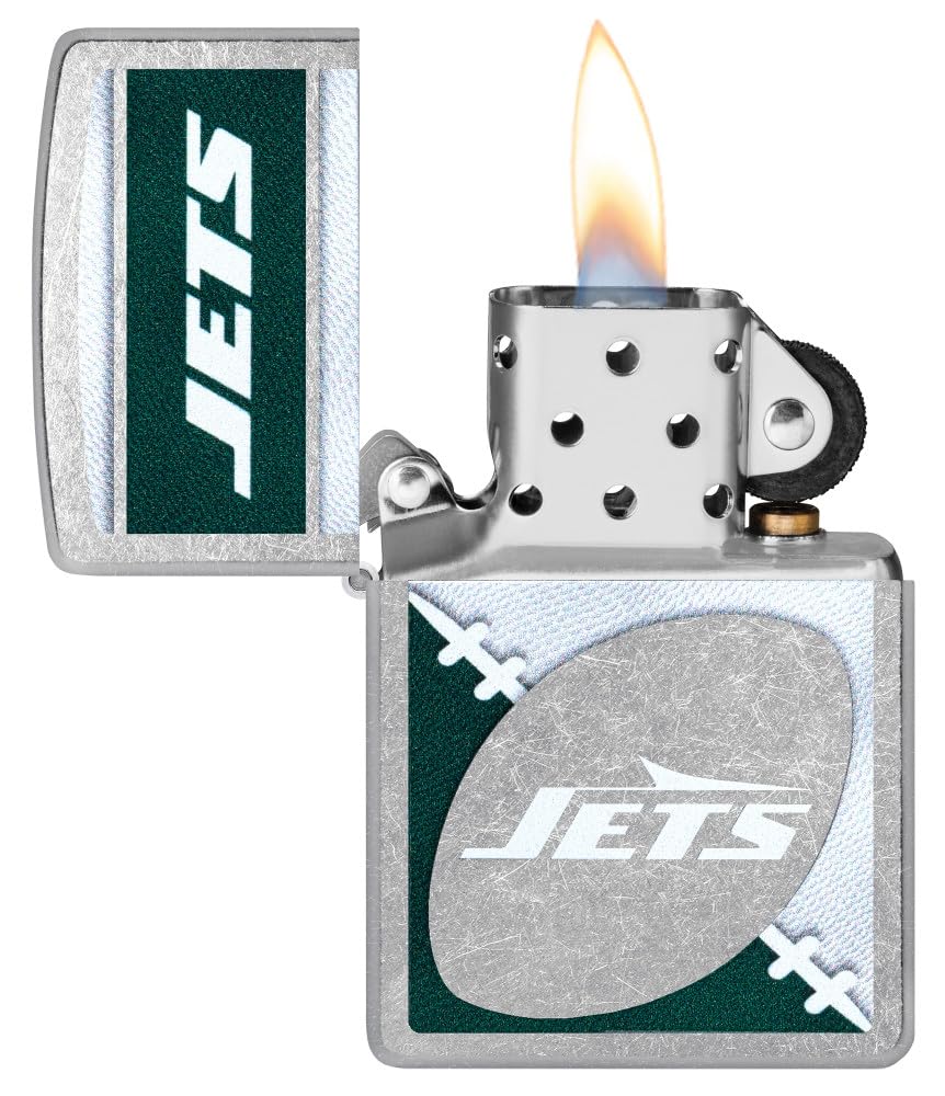 Zippo Nfl New York Jets Street Chrome Pocket Lighter