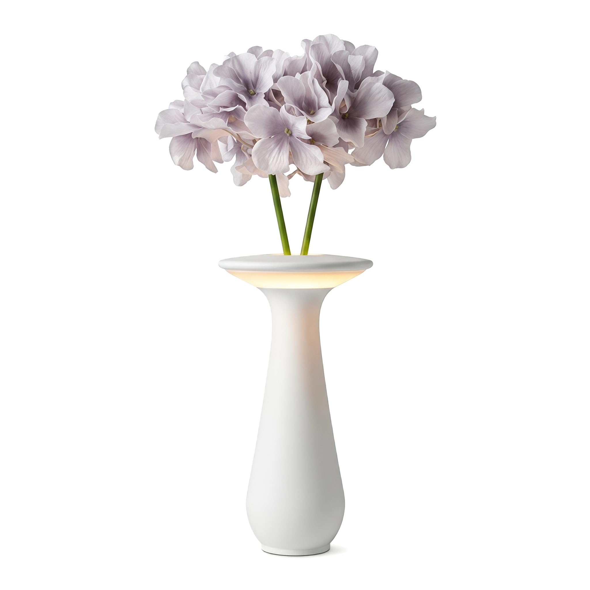 DISLUNA Flower Table Lamp,Rechargeable Coredless Table Lamp for Restaurant,Vase Lamp for Bedroom,Flower Lamp for Dining Table,Sm