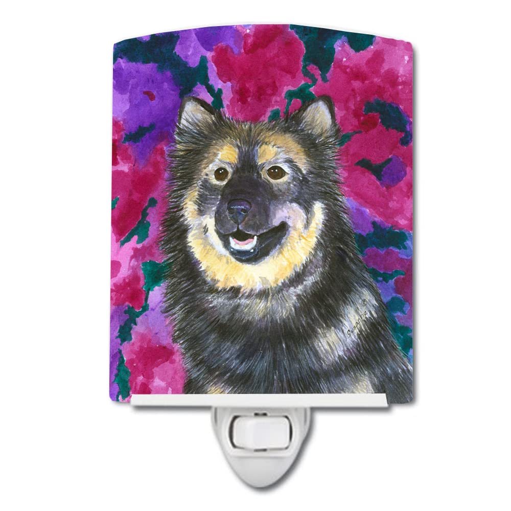 Carolines Treasures Ceramic Night Light, Finnish Lapphund, UL-Certified, 6x4x3in, Multicolor, Model SS1063CNL