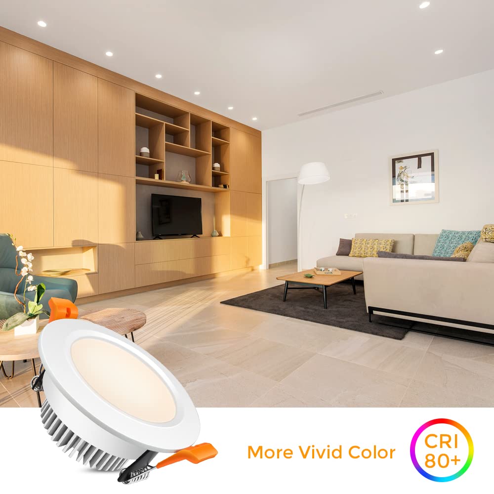 3 Inch Recessed Dimmable Downlight, 5W (40W Halogen Equivalent), 4000K Nature White, Cri80, Led Recessed Light With Led Driver (