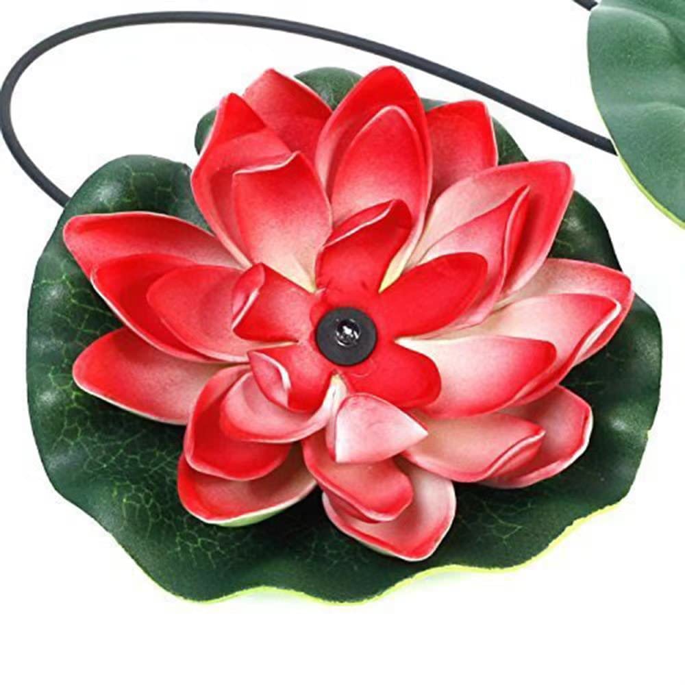 Superdream Colorful Solar Power Energy Floating Lotus Flower Led Accent Light For Pool Pond Garden Night Light