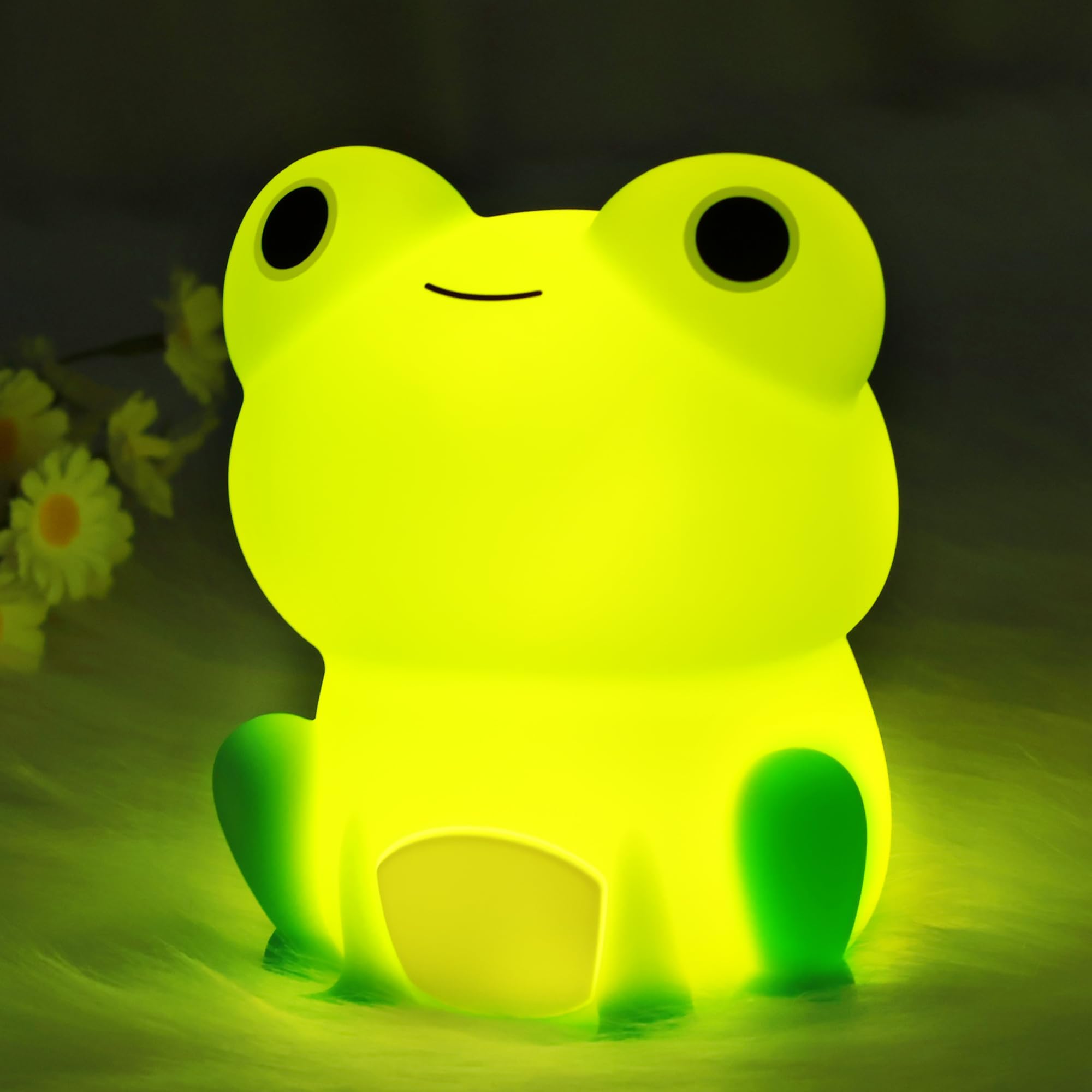 Lampeez Frog Night Light  Cute Frog Gifts  Soft Silicone Lamp Nursery Nightlight Led Night Light  Bedroom Decor As Xmas Birthday Gifts For Boys Girls