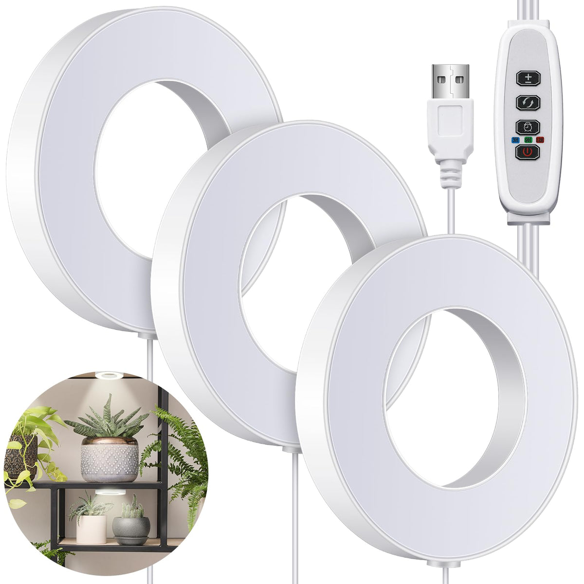 sun lights for indoor plants Tujoe Ceiling Grow Light