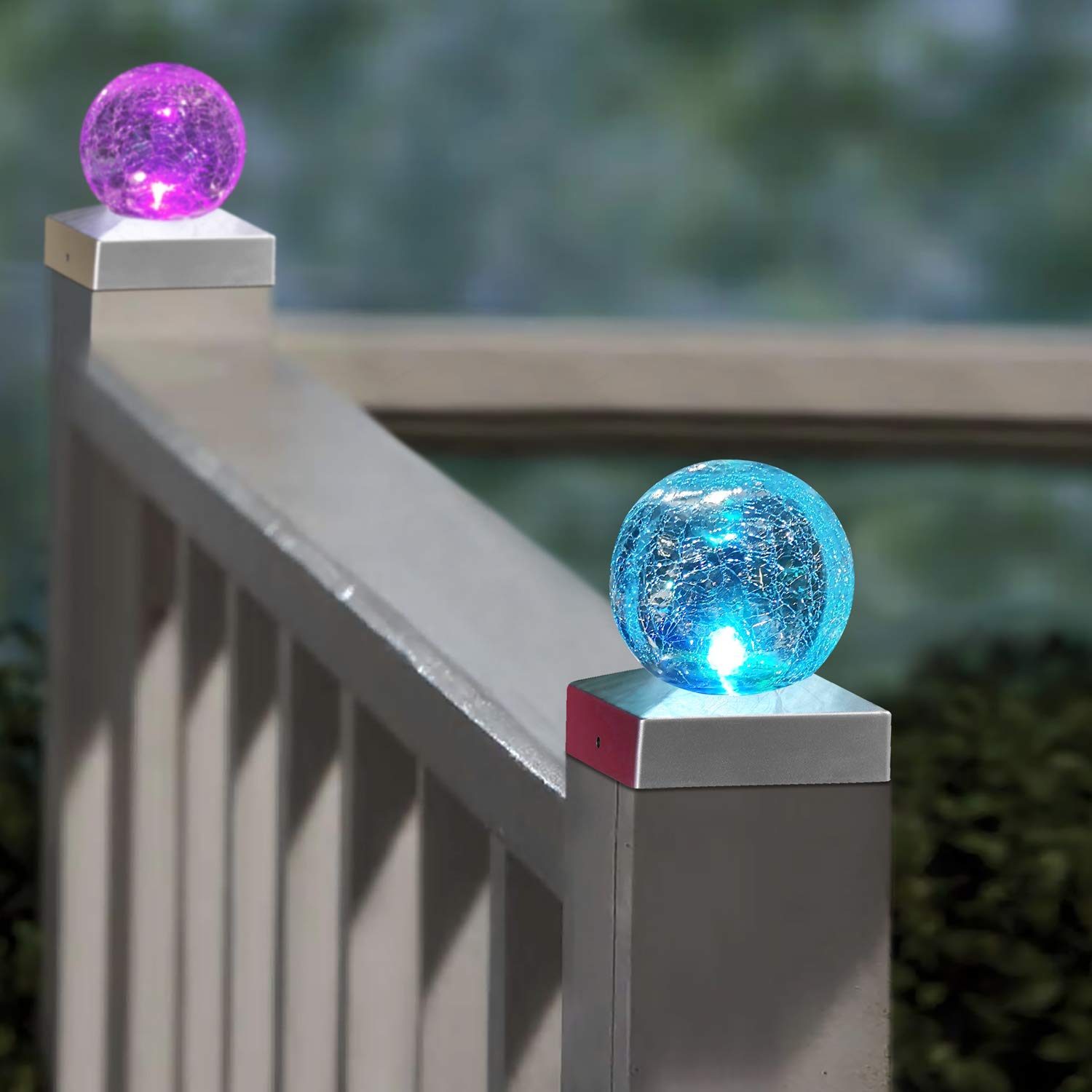 Sunnypark Color Changing 4X4 Solar Post Cap Lights - Led Garden & Patio Decor, 4 Pack