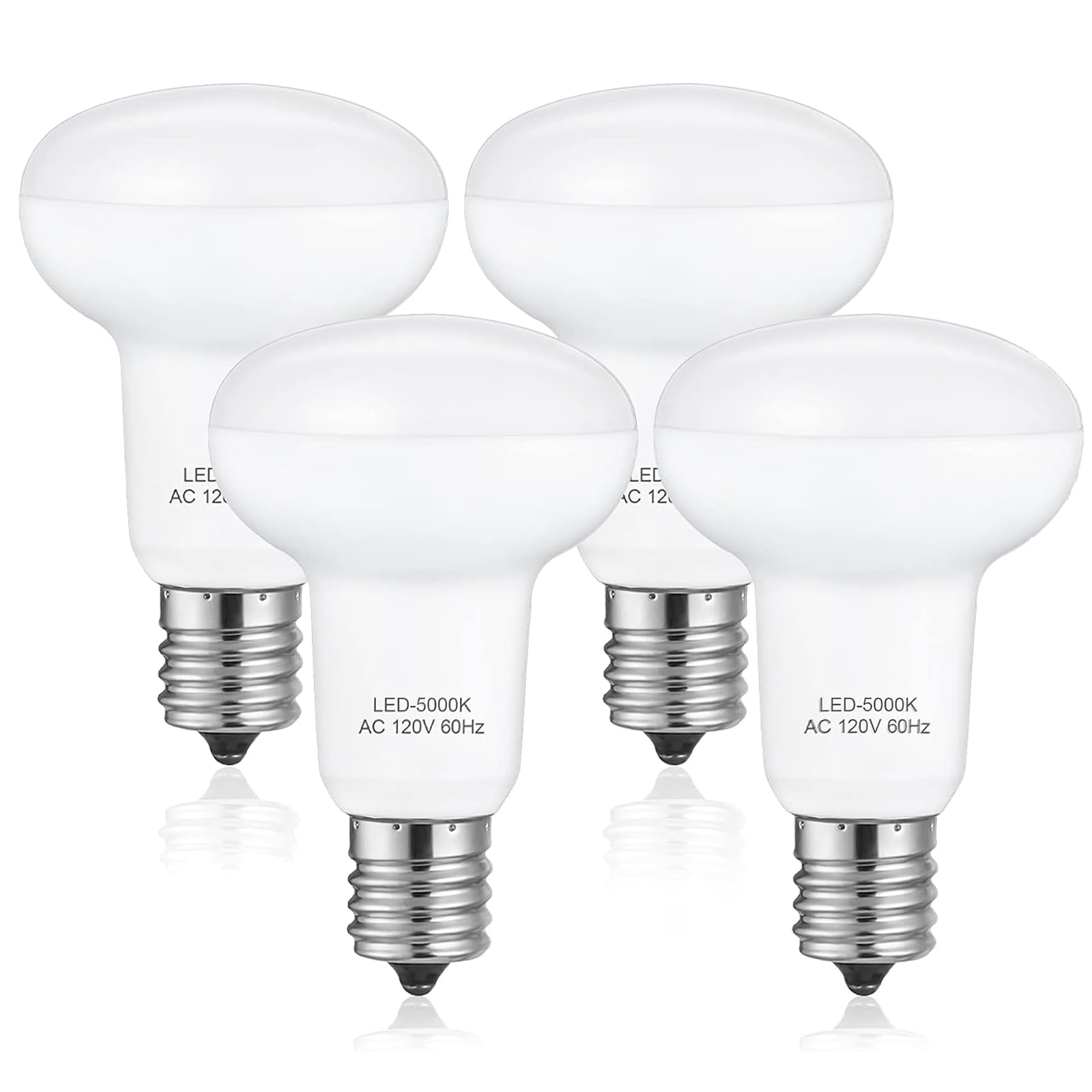 R16 Br16 Mini Reflector Led Bulb, 5W Dimmable E17 Intermediate Base Light Bulb, Daylight White 5000K, 50W Halogen Equivalent,For