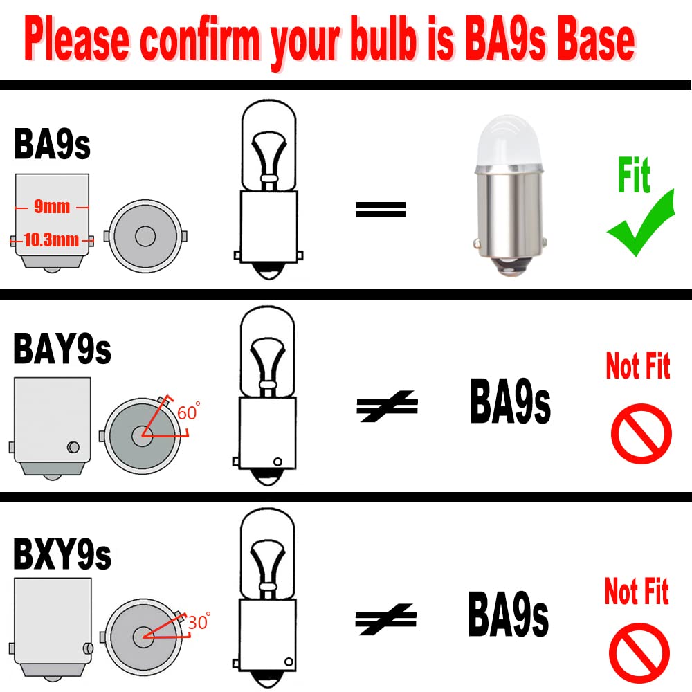 Yoper LED Light Bulb for Car, 12V, Ice Blue Color