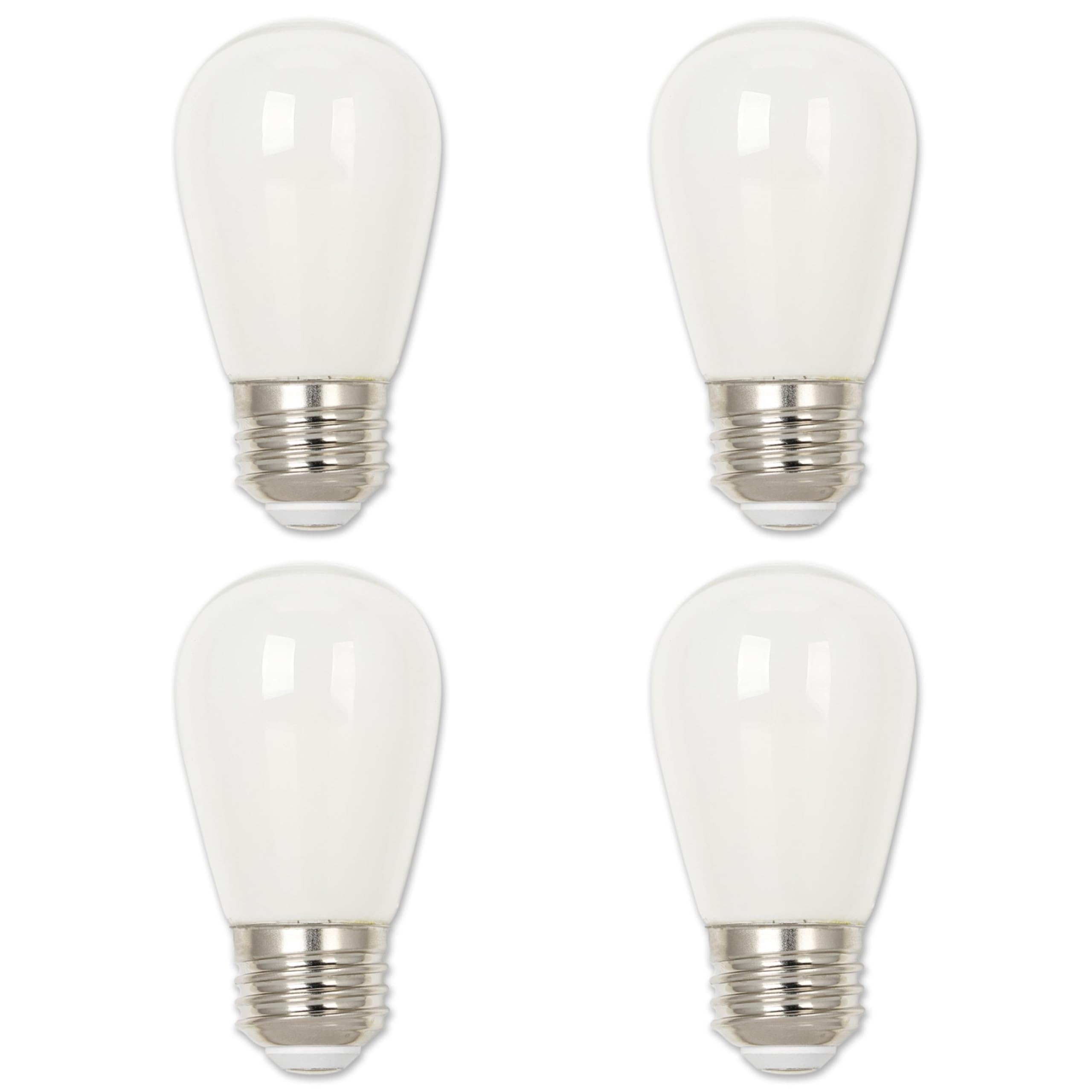 Westinghouse 5282020 1 Watt (15 Watt Equivalent) S14 Frosted Led Light Bulb, Medium Base, 4 Pack