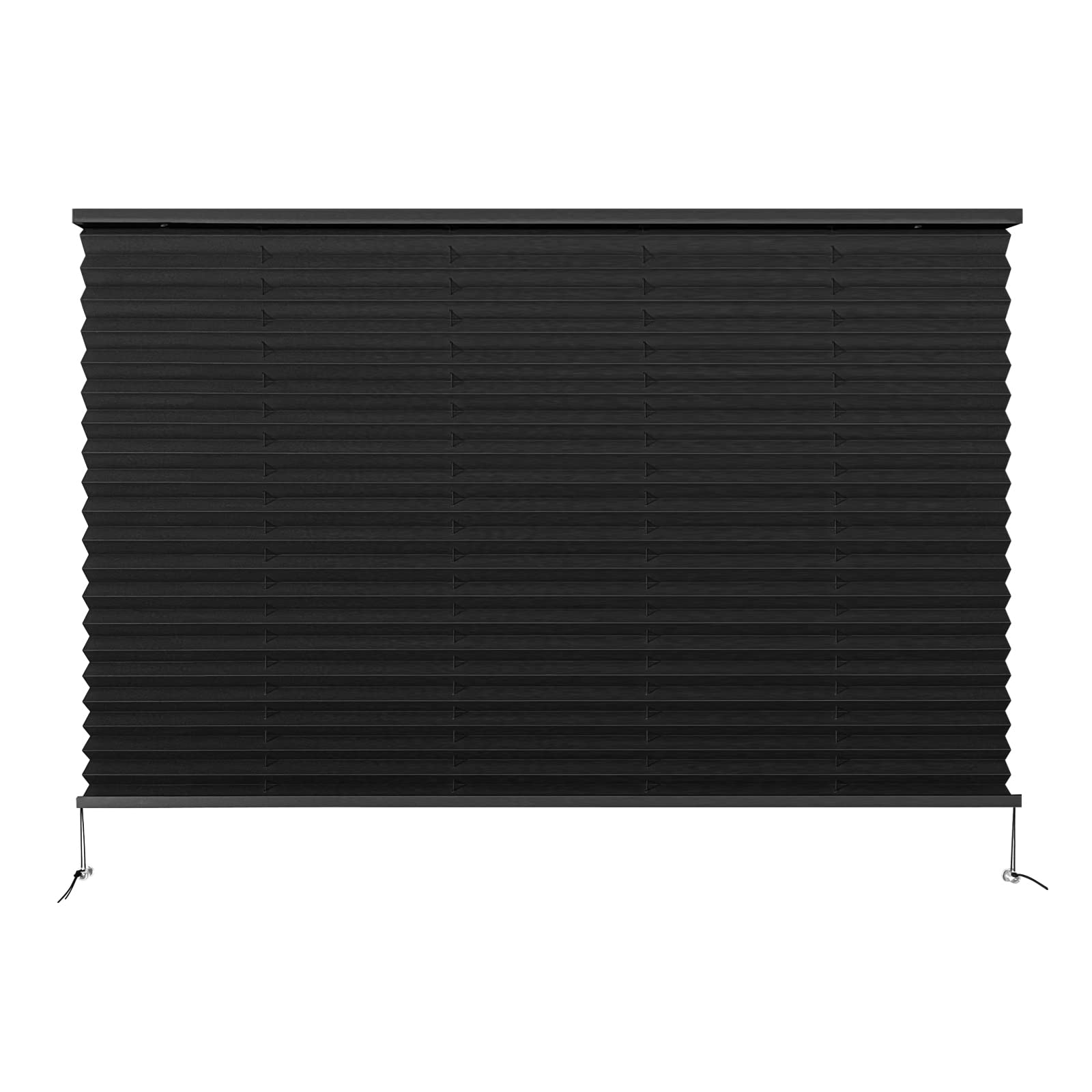 Dulepax Rv Blinds - Pleated Shades, 38'' W X 24'' L Black Rv Window Shades For Camper, Travel Trailers, Motorhome'S Window