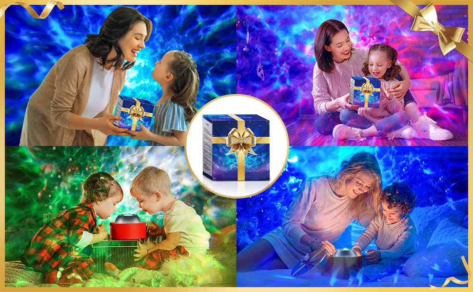 Onefire Galaxy Light Projector With Gifts Box/360 Lighting Modes/15 White Noise/Bluetooth Speaker Star Projector For Bedroom,Exquisite Gifts For Teen Girl Gifts Trendy Stuff,Kids Room Ambient Lighting
