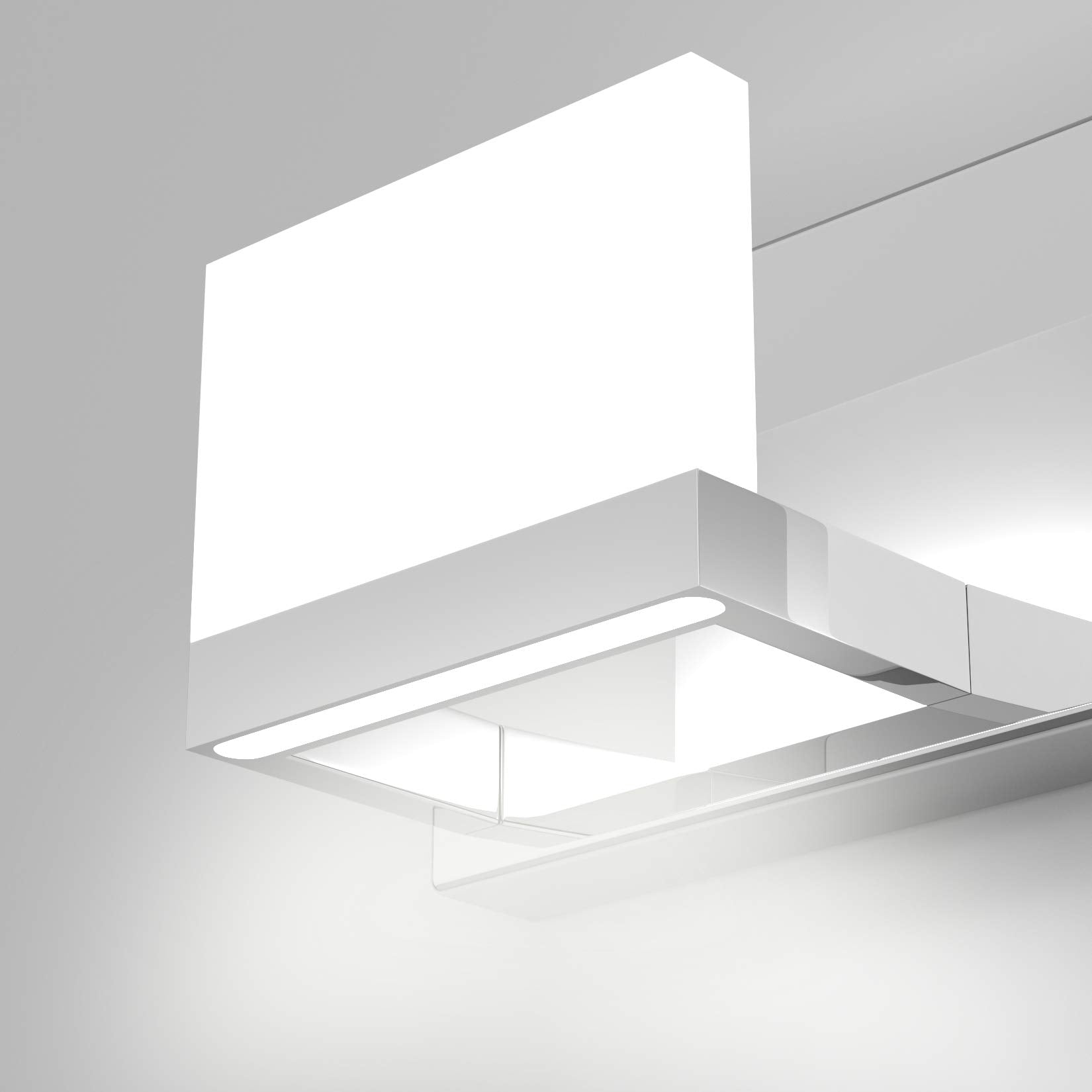 Tipace 4 Lights Led Modern Vanity Light Chrome Bathroom Lighting Fixture Up And Down Bathroom Wall Light Over Mirror(White Light