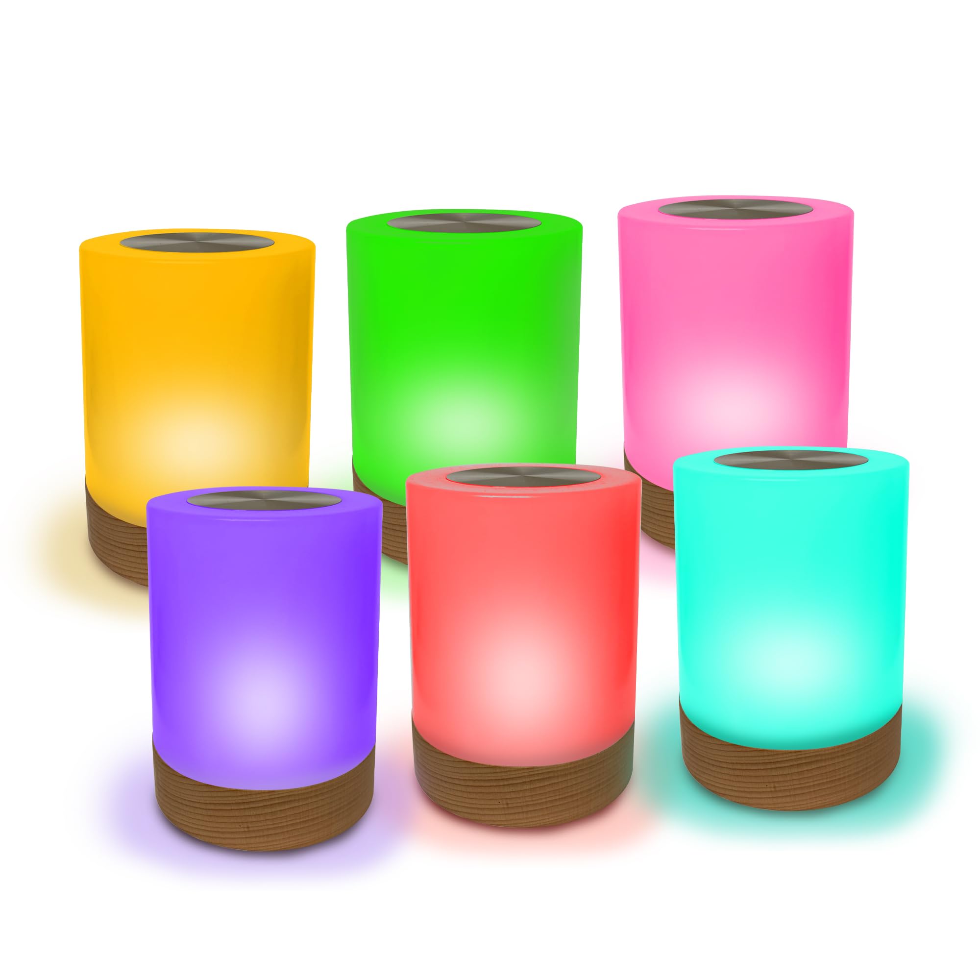 Friendship Lamp Lumi by Filimin - Best Friend WiFi Touch Lamp Real Beech Wood LED Light for Long-Distance Connection  Relationship  Friendship  Gifts  Couples  App Setup - No Subscription Set of 6