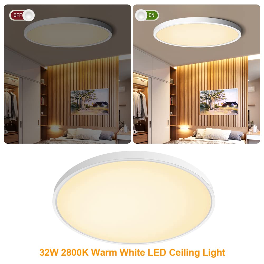 inShareplus LED Ceiling Light 32W 3800LM Flush Mount 15.7inch Warm White Model LV400