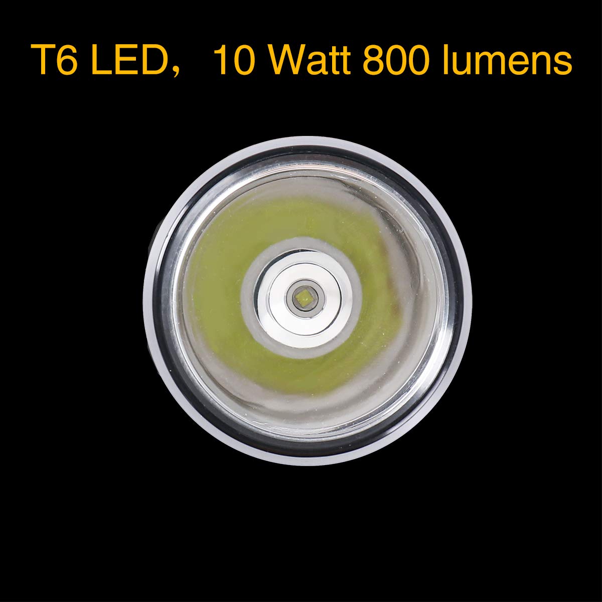 Kunhe Heavy Duty 2 D Cell Led Flashlight, High Lumens, Aluminum, Black - Emergency & Outdoor Use