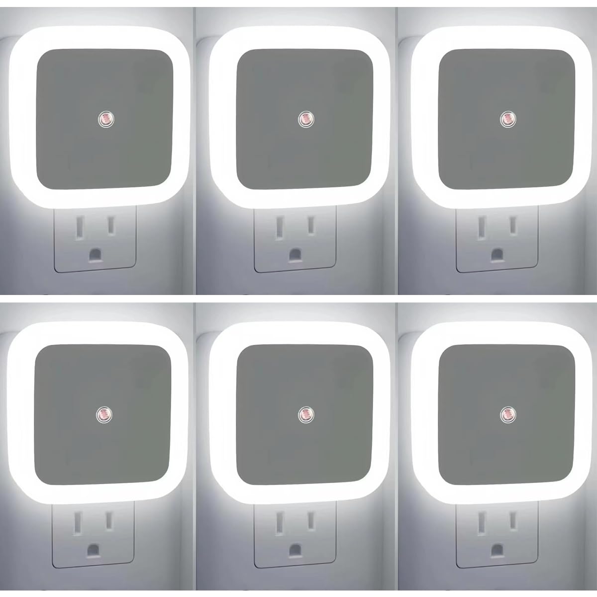 JININQ Night Light 0.5W Plug in Night Light Smart Sensor Dusk to Dawn Sensor LED Lamp,Bright Nightlight Auto-On/Off for Kitchen,