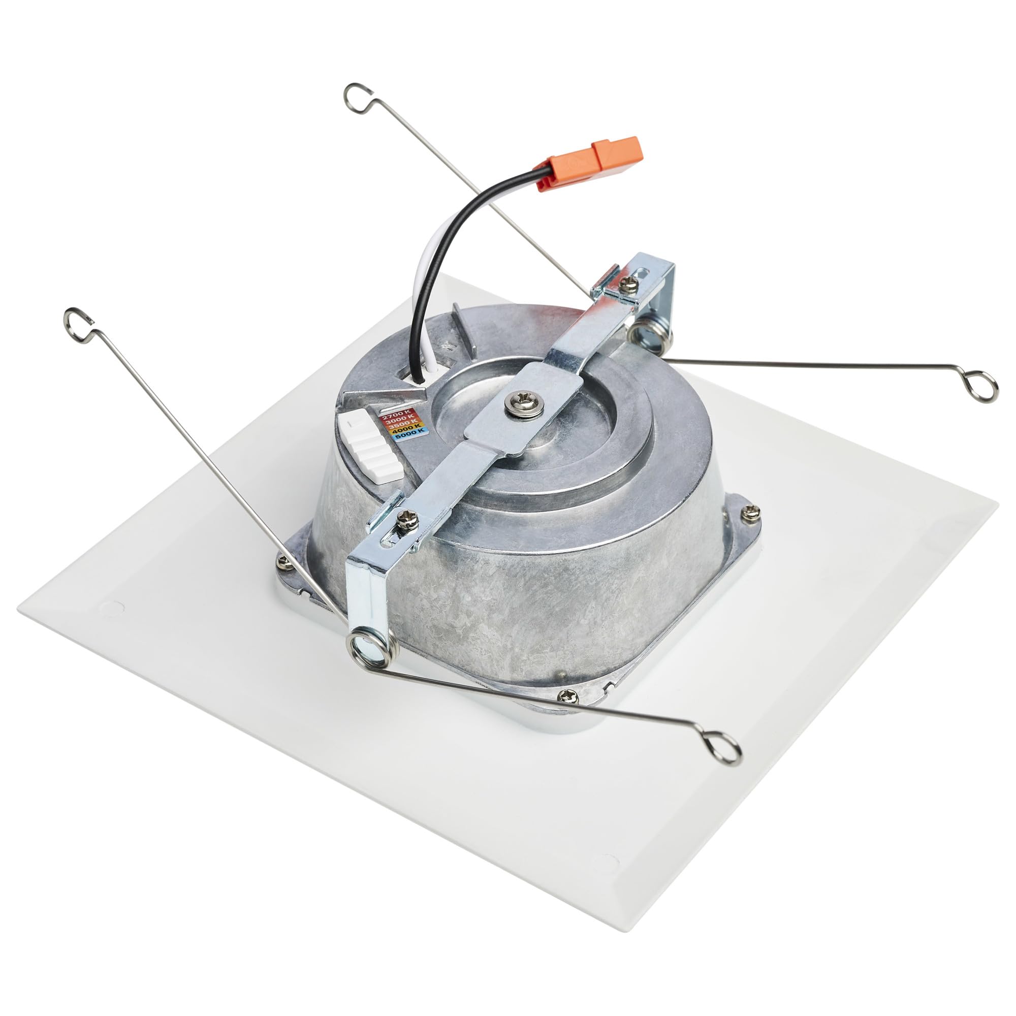 Satco Led Retrofit Downlight With Stepped Baffle, Cct Selectable 2700K/3000K/3500K/4000K/5000K, 5-6 Inch Square, White