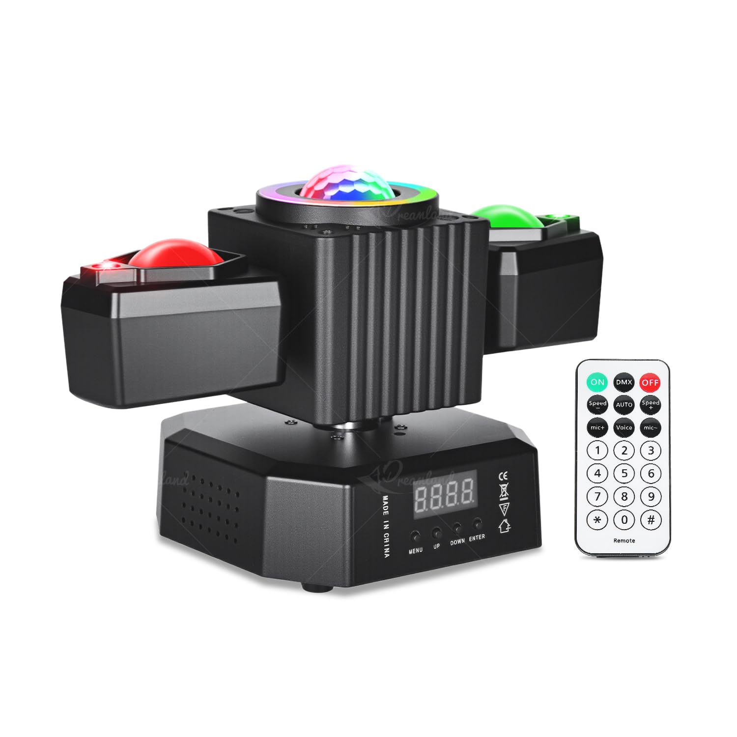 Dreamland Party Disco Light  Disco Ball Dj Light Sound Activated with Remote Control Stage Strobe for Parties KTV Christmas (Angel)