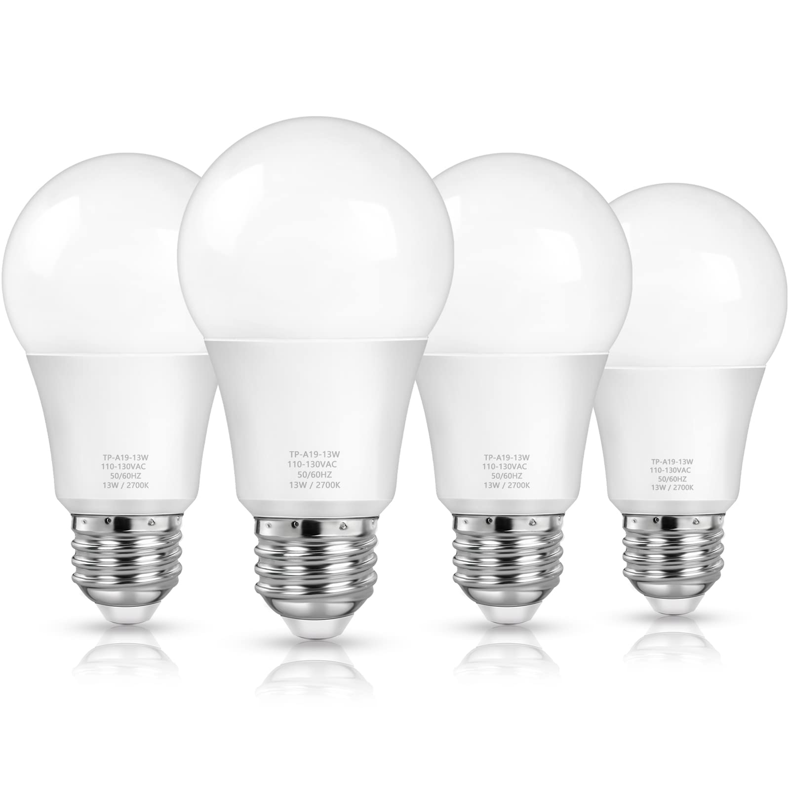 Maxvolador A19 Led Light Bulbs, 100 Watt Equivalent Led Bulbs, Warm White 2700K, 1500 Lumens, E26 Standard Base, Non-Dimmable, 1