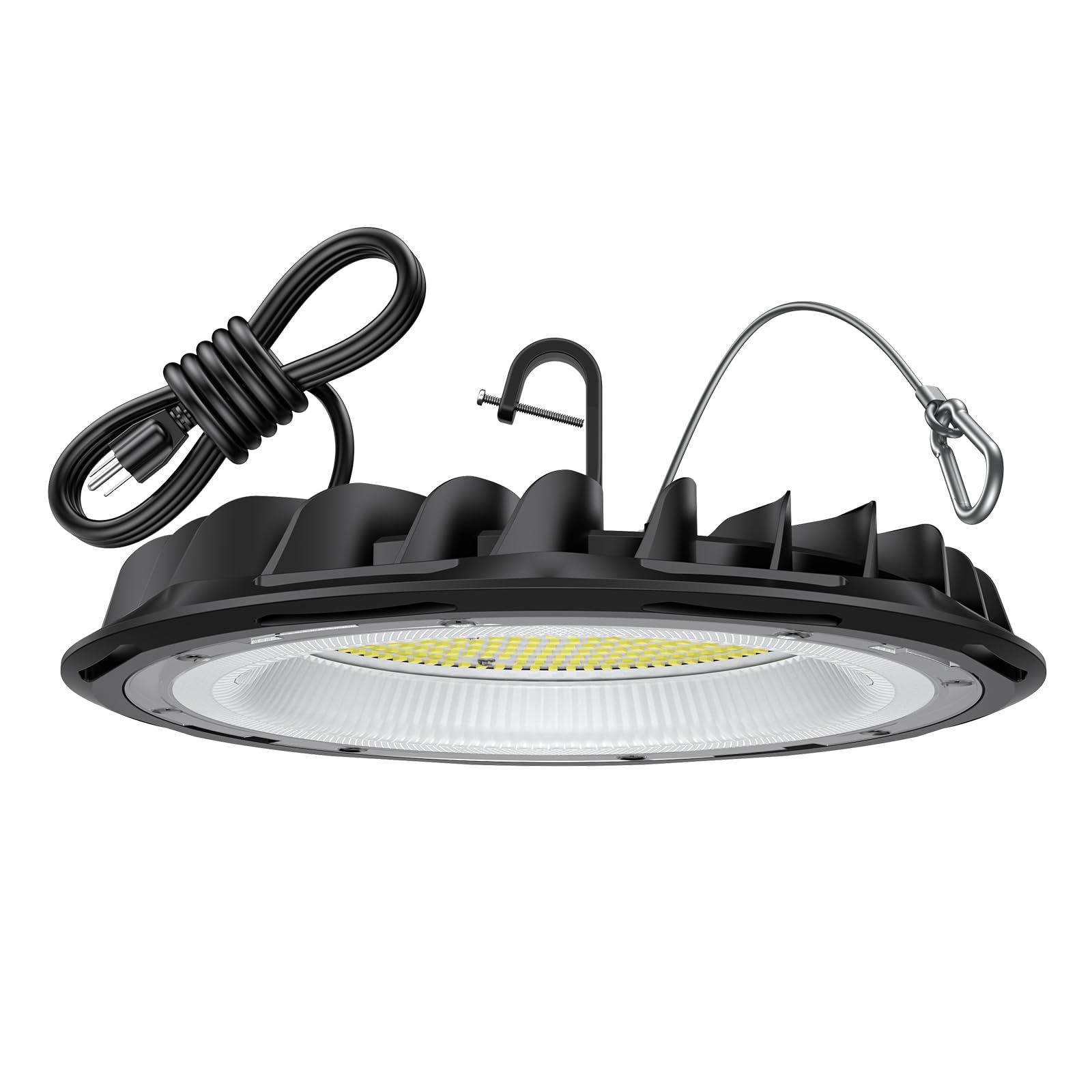 hunhun ETL 155W UFO LED High Bay Light, 22500lm, Daylight 5000K, US Plug,110-277V, IP65 Waterproof Commercial LED Shop Lights fo