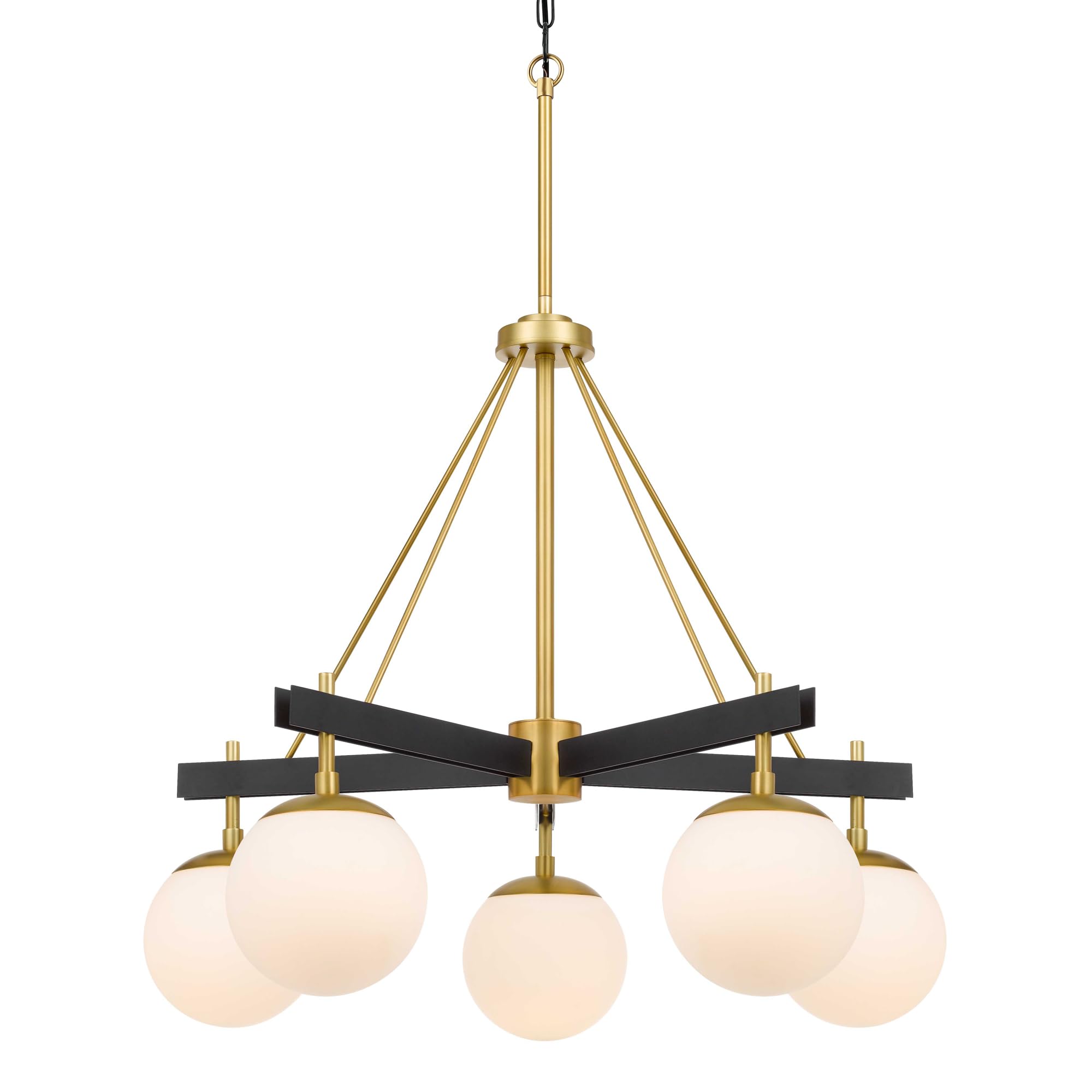 Varaluz Allie Chandelier - 28 W X 24.5 H - Satin Brass