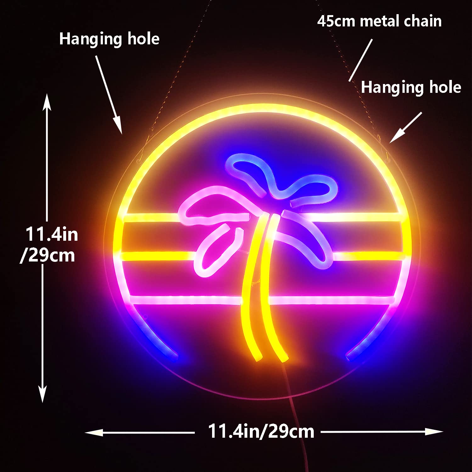 GMMLLG Neon Sign - Dimmable Tropical Coconut Palm Tree - Strong Transparent Acrylic - 12inx12in - Aesthetic Wall Decor