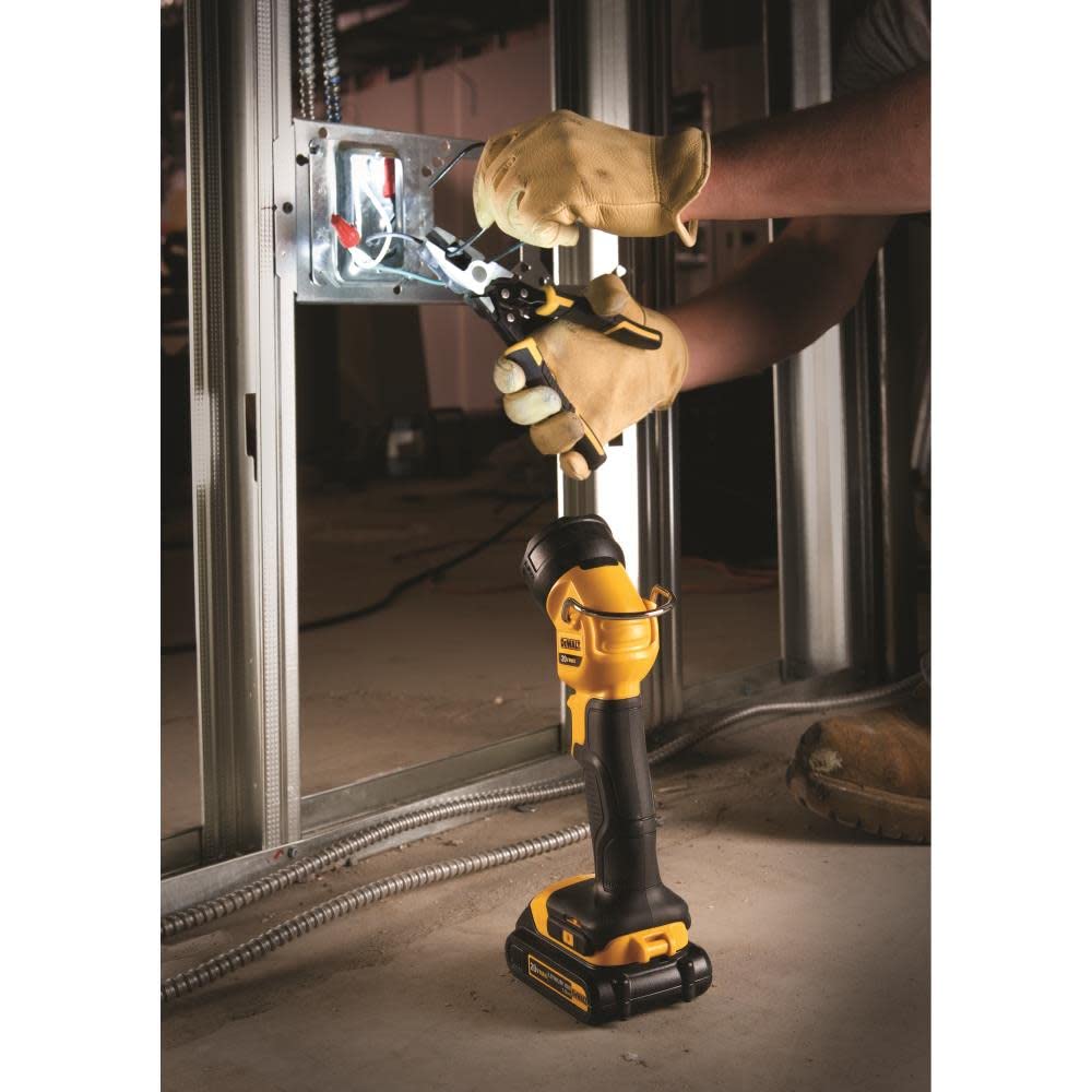 DEWALT 20V MAX LED Work Light/Flashlight, Model DCL040, One Size, Black & Yellow, Durable Plastic Construction
