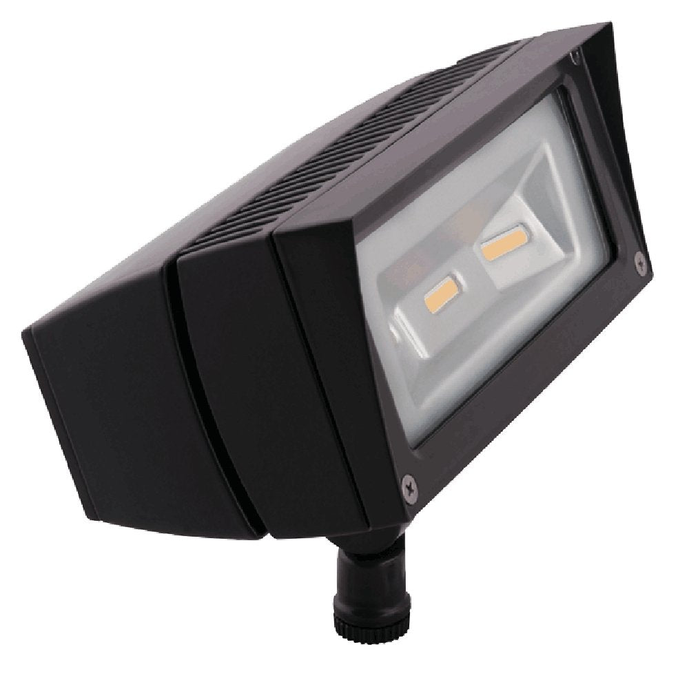 RAB Lighting FFLED18Y LED Flood Light Fixture - 18W, Bronze Finish, 120-277V, Landscape Lighting