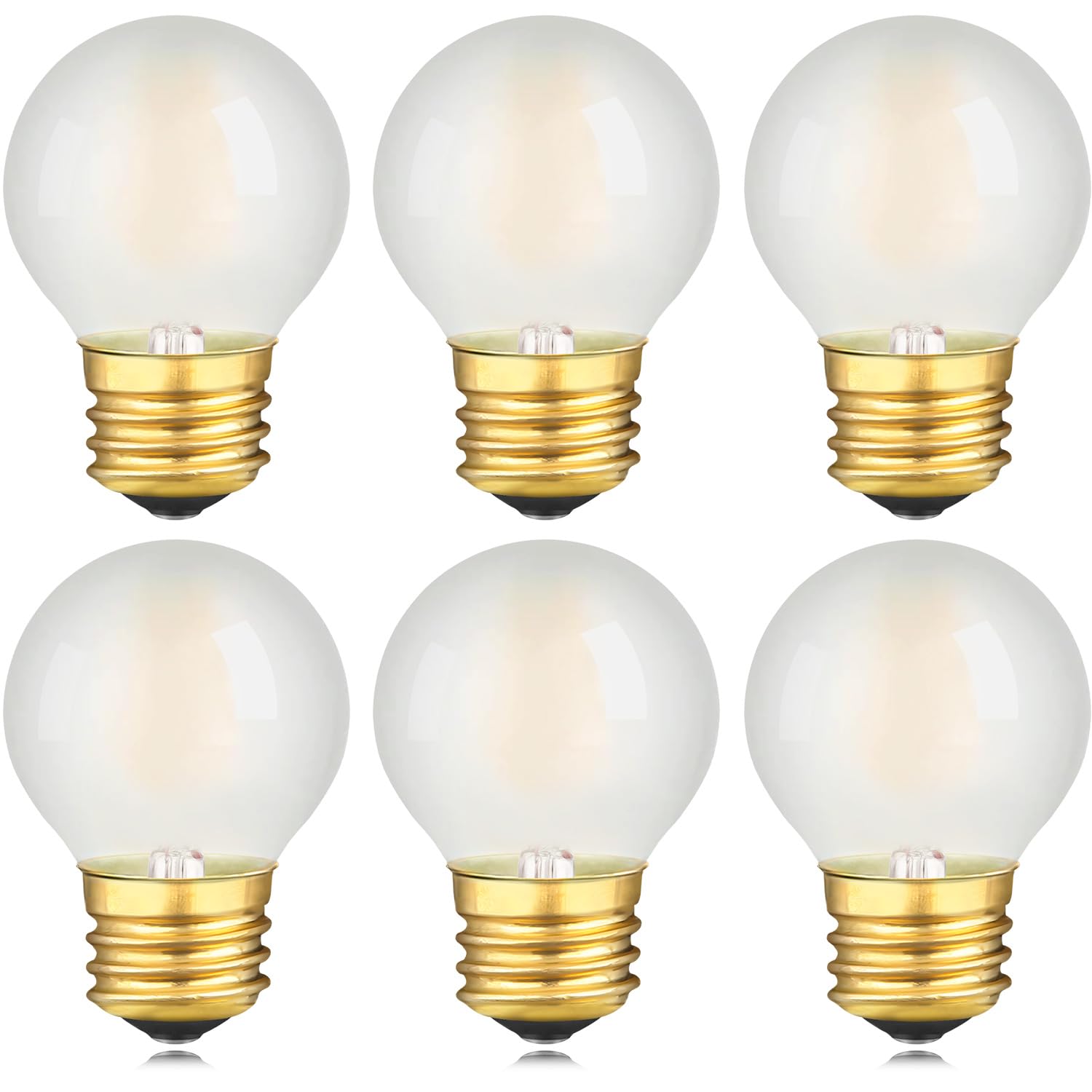 Lumilect E26 Led Bulb 25W Equivalent Frosted E26 Led Light Bulb Dimmable Small Edison Bulbs Soft White 3000K 200Lm 2W A50 Led Gl