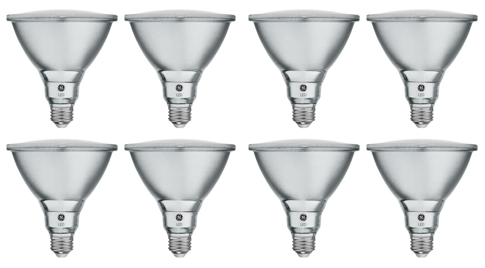 Ge (8 Led Bulbs) Classic Led Par38 Floodlight, Daylight, 15 Watts, 1300 Lumens, Dimmable, 5000K Color Temp, Medium Base, Suitabl