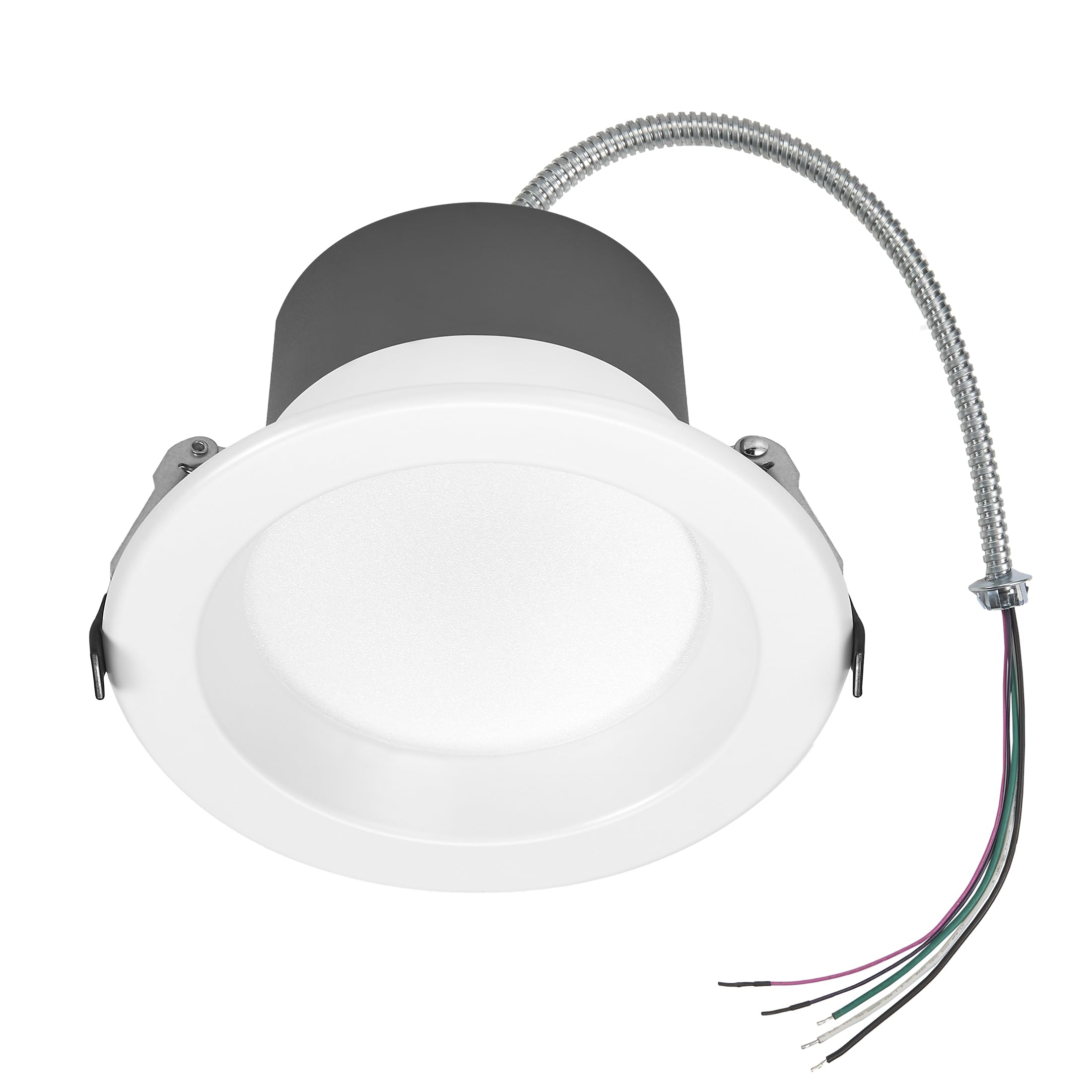 Maxxima 4 in. Recessed Commercial LED Downlight, Selectable Color Temperature/Wattage, Up to 1450 Lumens, ETL Listed, 0-10V Dimm