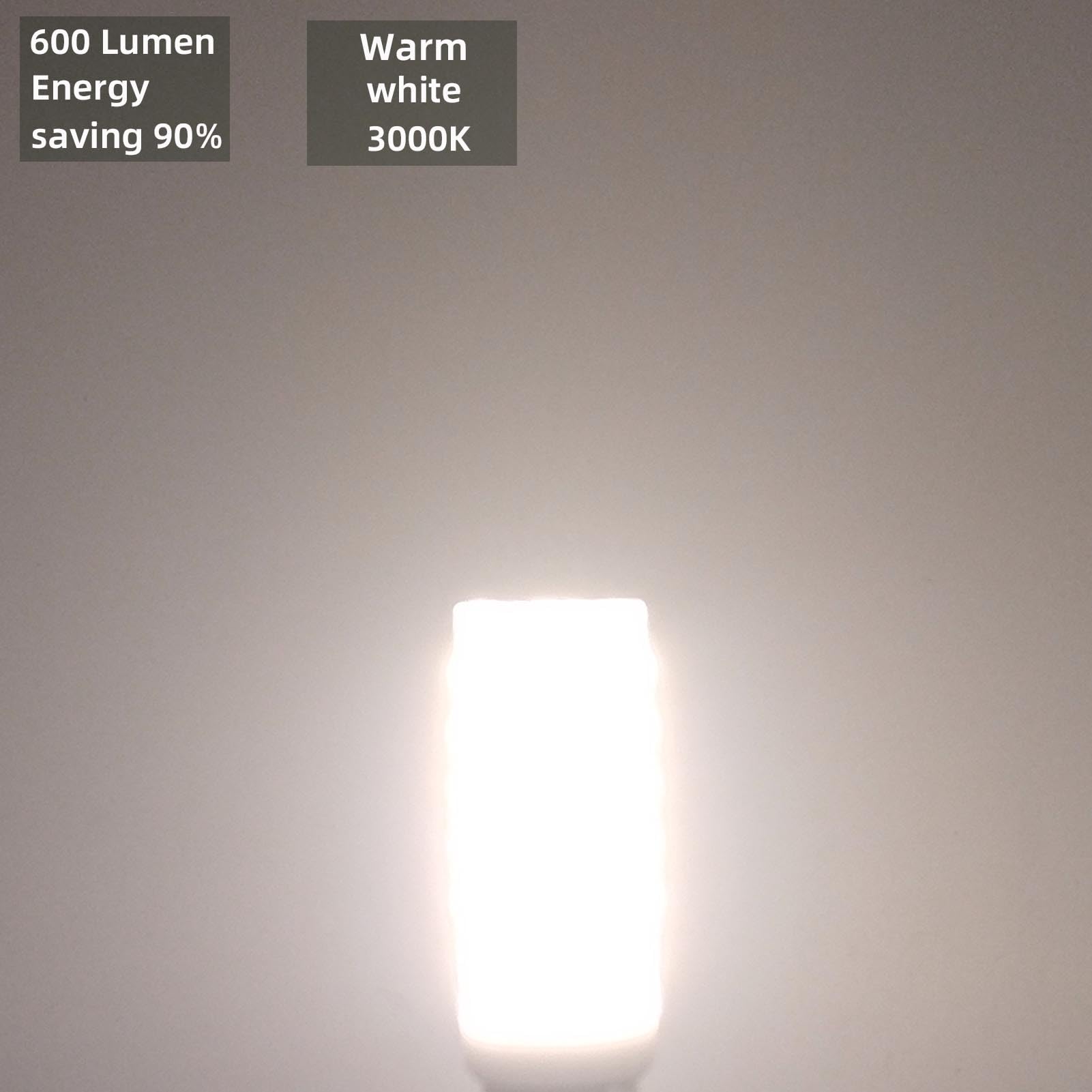 Opxeluyo E26 Led Light Bulbs Dimmable 6W Equivalent 60W Halogen 600Lm Ac 120V Warm White 3000K Pack Of 5 E26 Medium Base Bulb