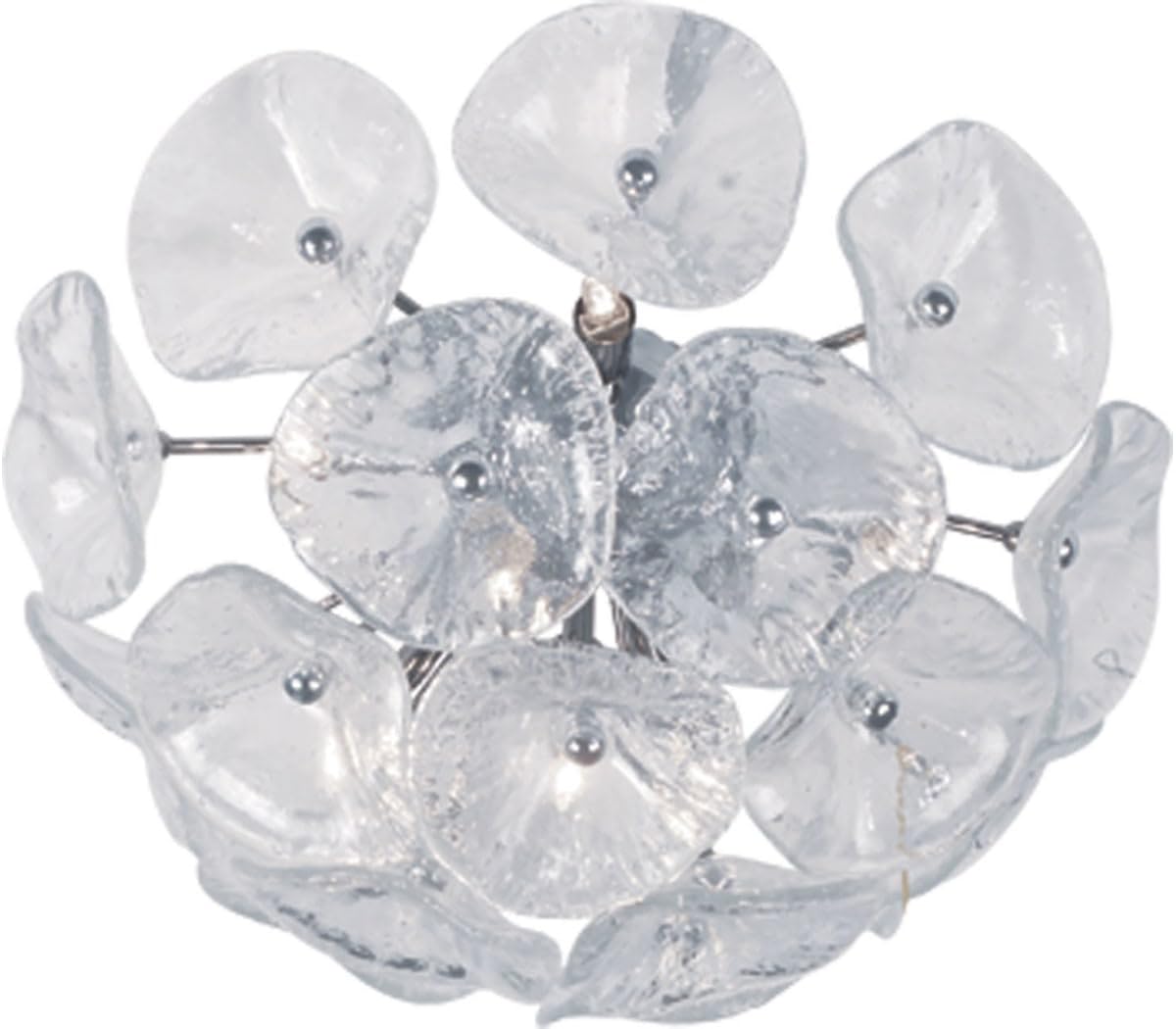 Et2 Fiori-8 Light Flush/Wall Mount In Leaf Style-16.5 Inches Wide By 8.75 Inches High